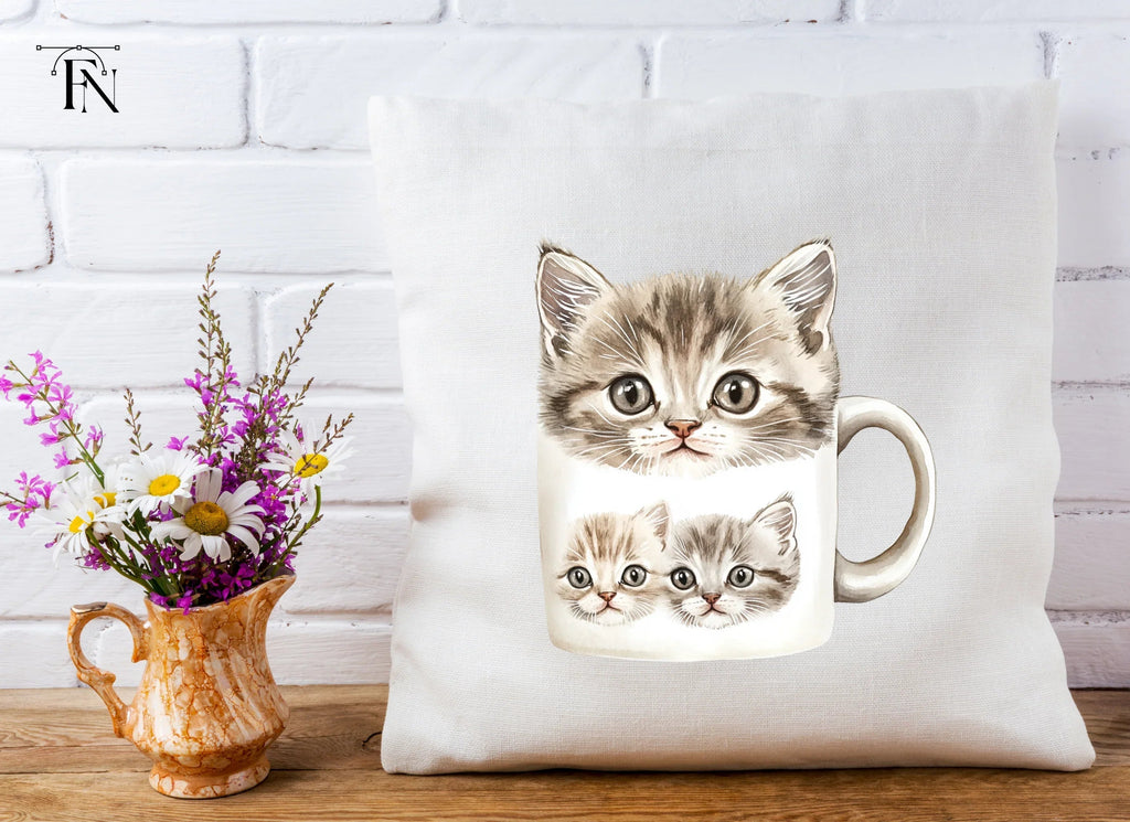 Cute Kitten Clipart Bundle
