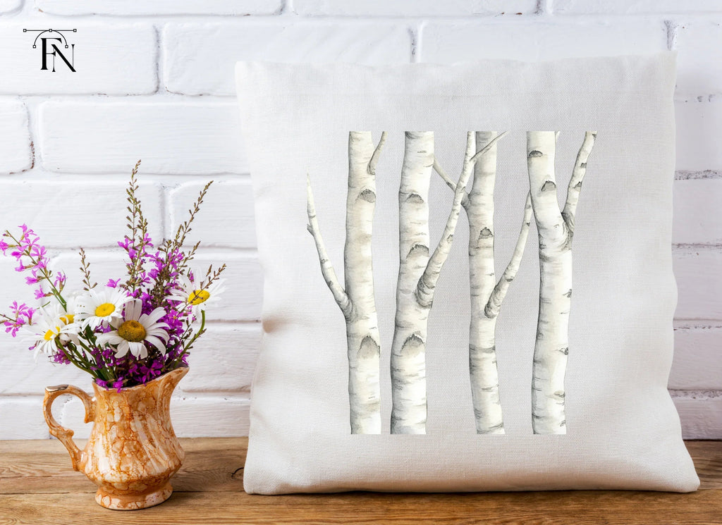 Birch Tree Trunks Clipart Bundle
