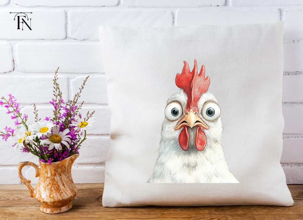 Funny Chicken Faces Clipart Bundle