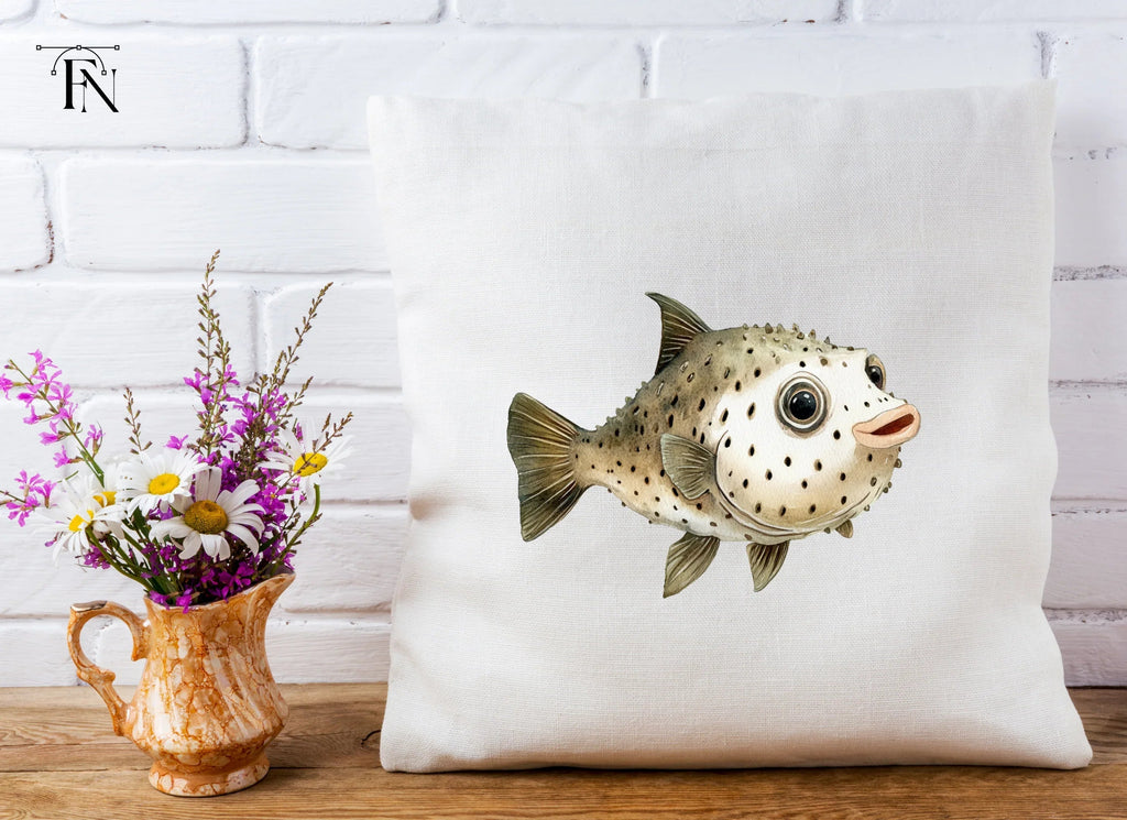 Cute Pufferfish Clipart Bundle