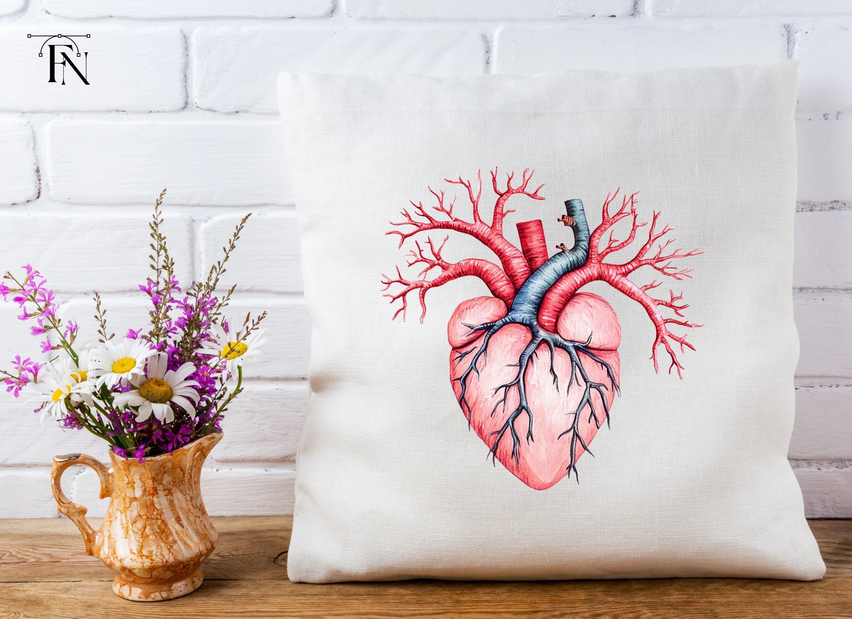 Anatomical Human Heart Clipart Bundle