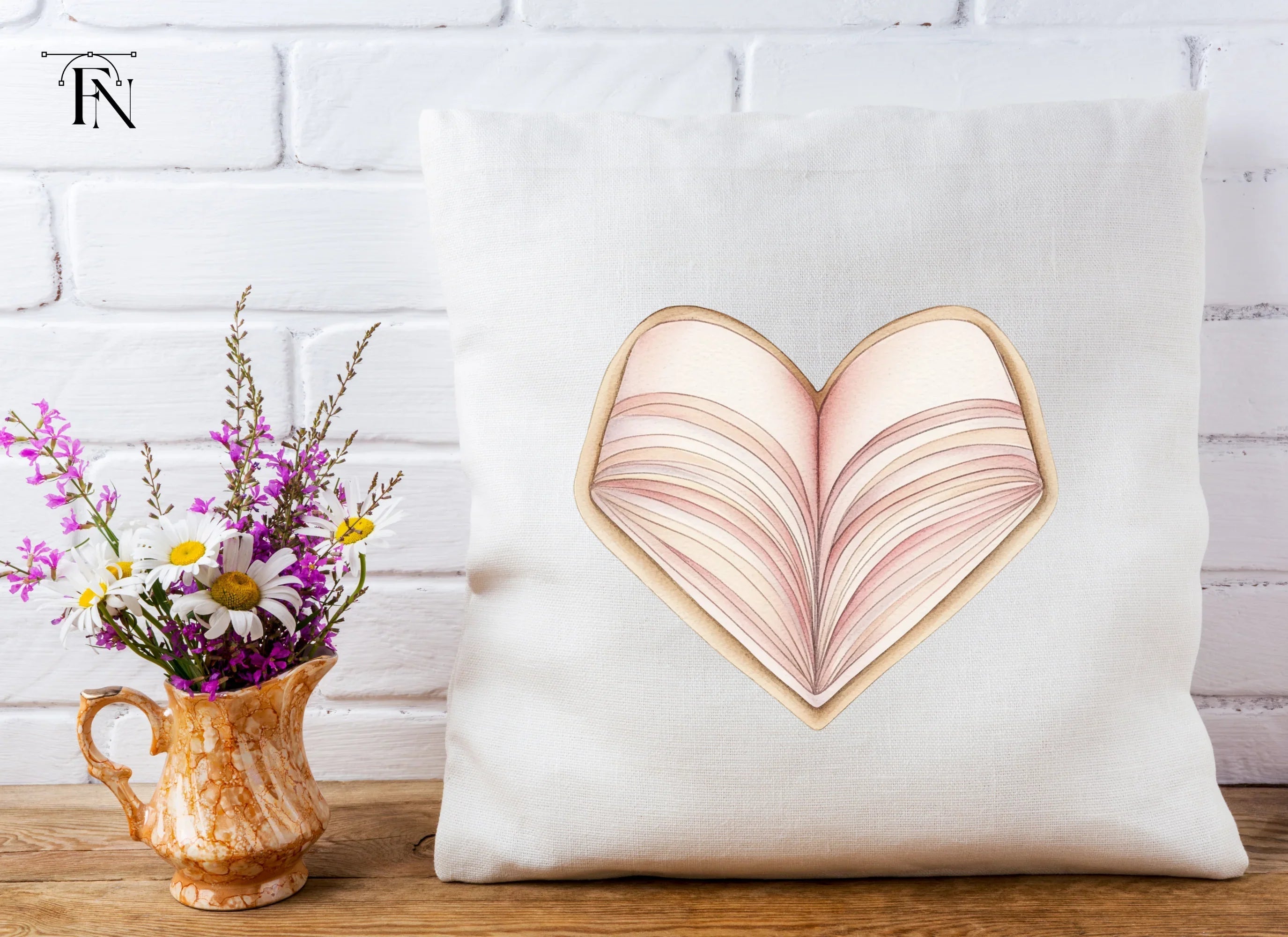 Heart Shaped Book Clipart Bundle
