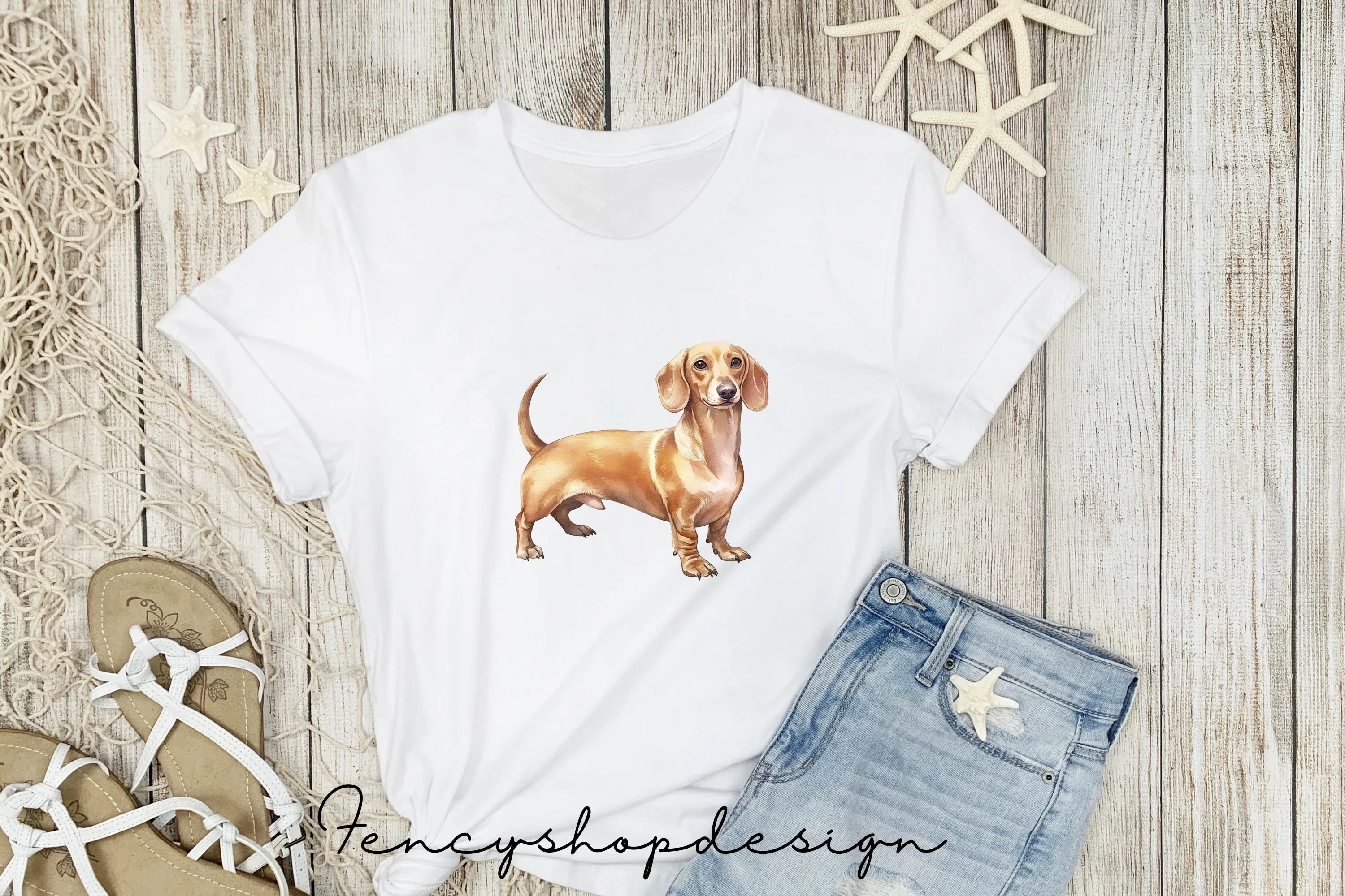 Adorable Dachshund Dog Clipart Bundle