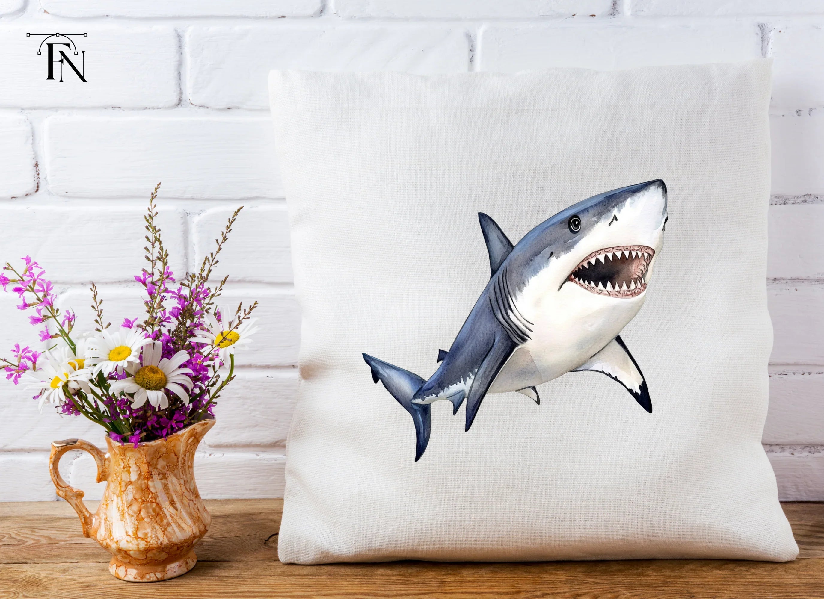 Aggressive Shark Jaws Clipart Bundle