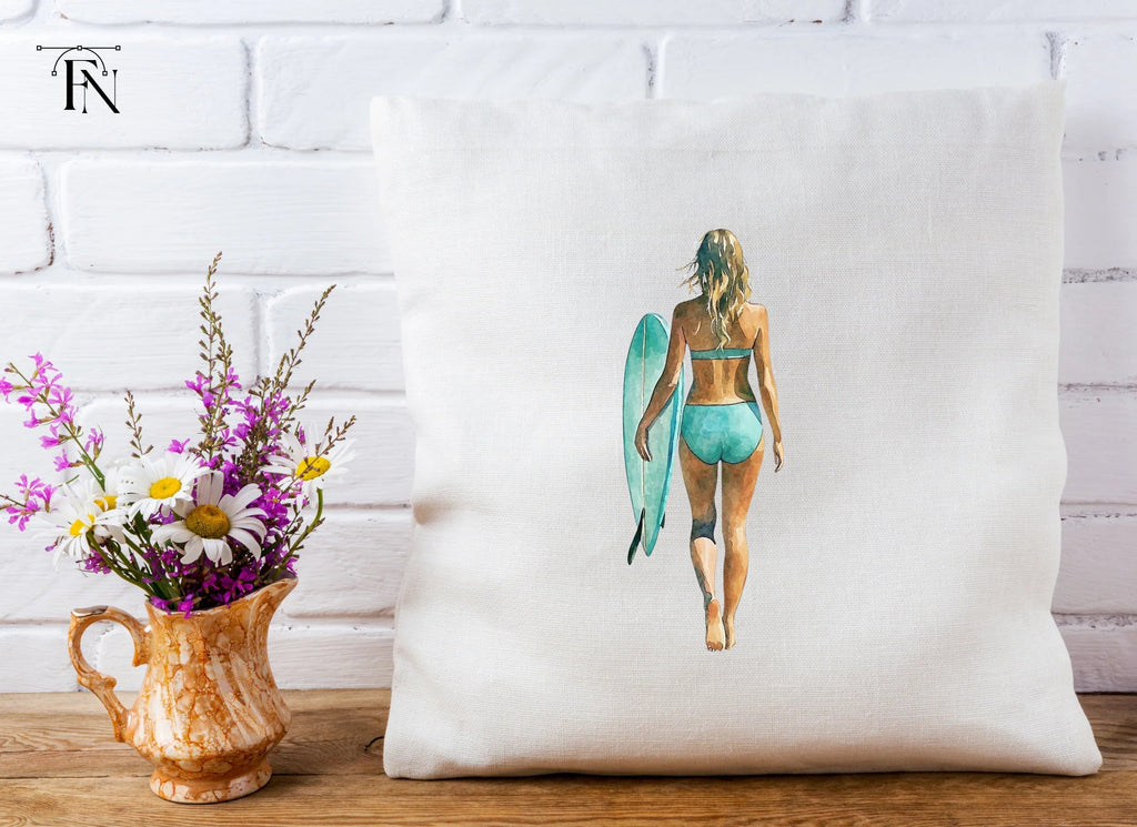 Surfer Girl Beach Vibes Clipart Bundle