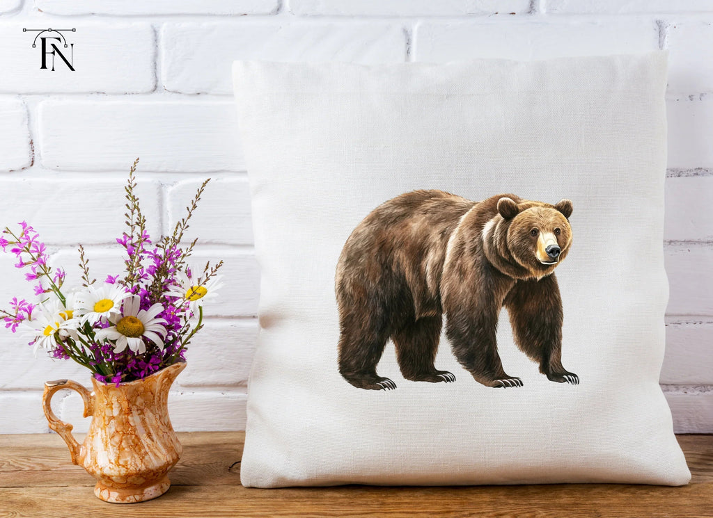 Realistic Grizzly Bear Clipart Bundle