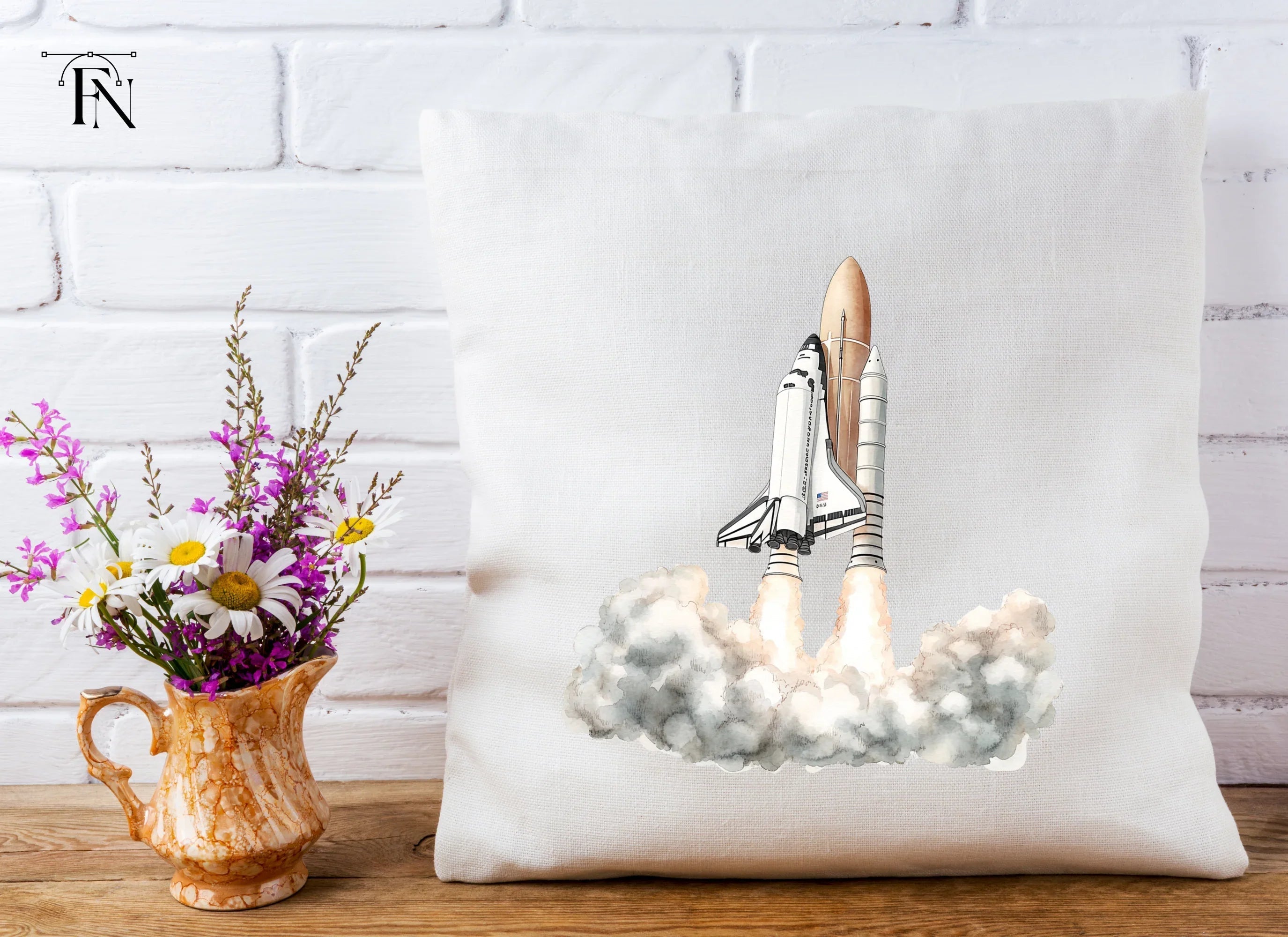 Space Shuttle Launch Clipart Bundle
