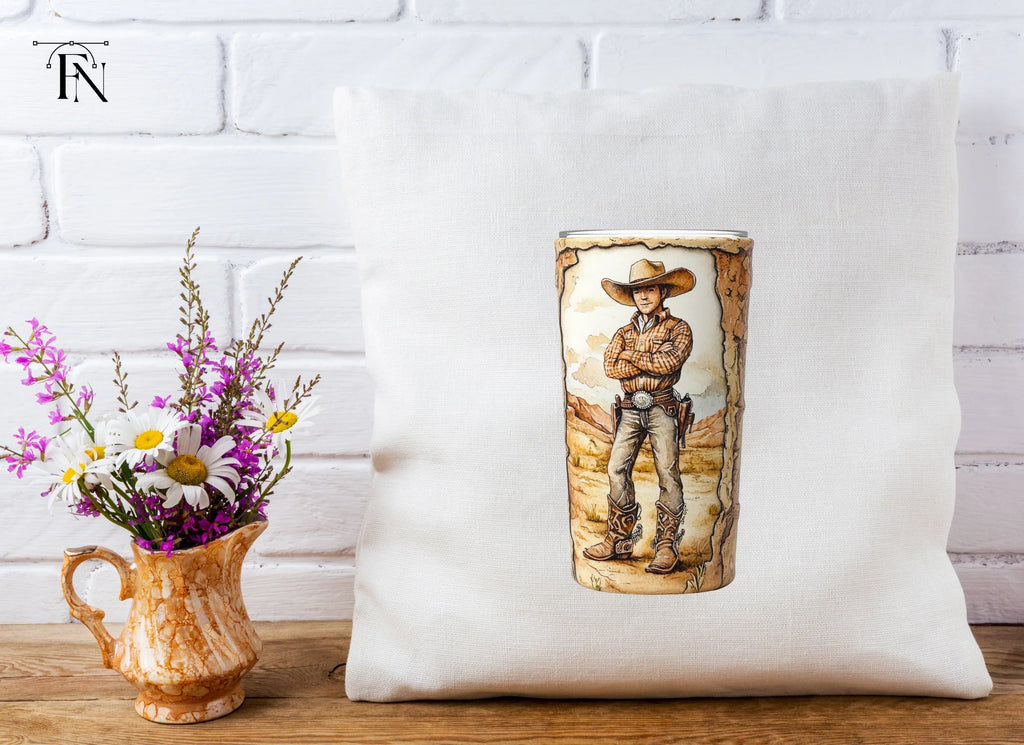 Cowboy Tumbler Clipart Bundle
