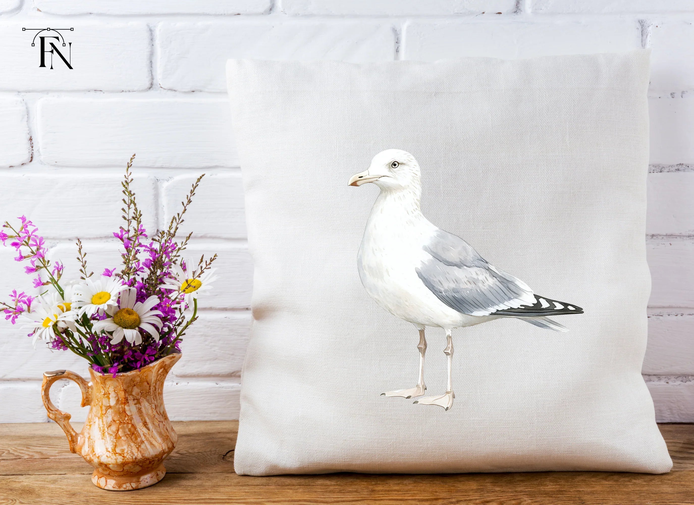 Seagull Side View Clipart Bundle