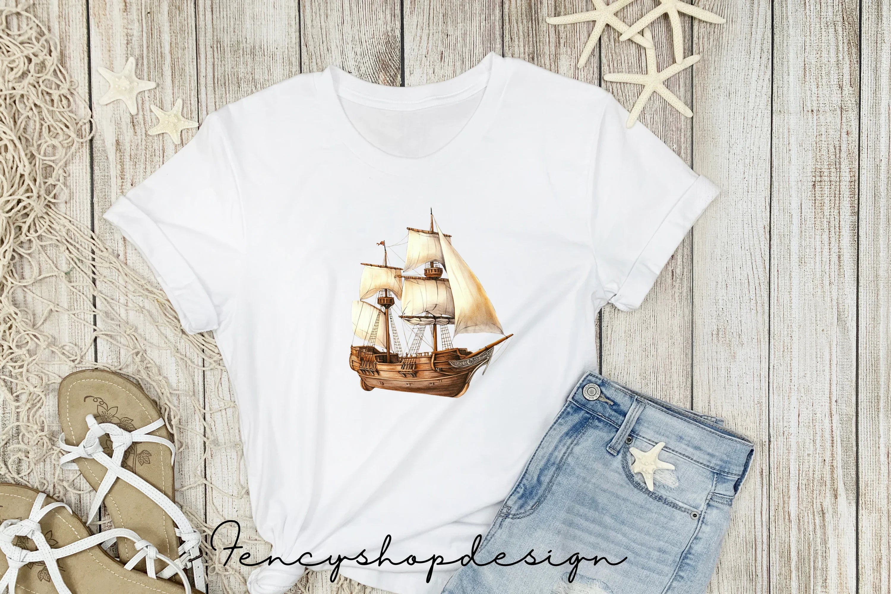 Sailing Ships Clipart Bundle