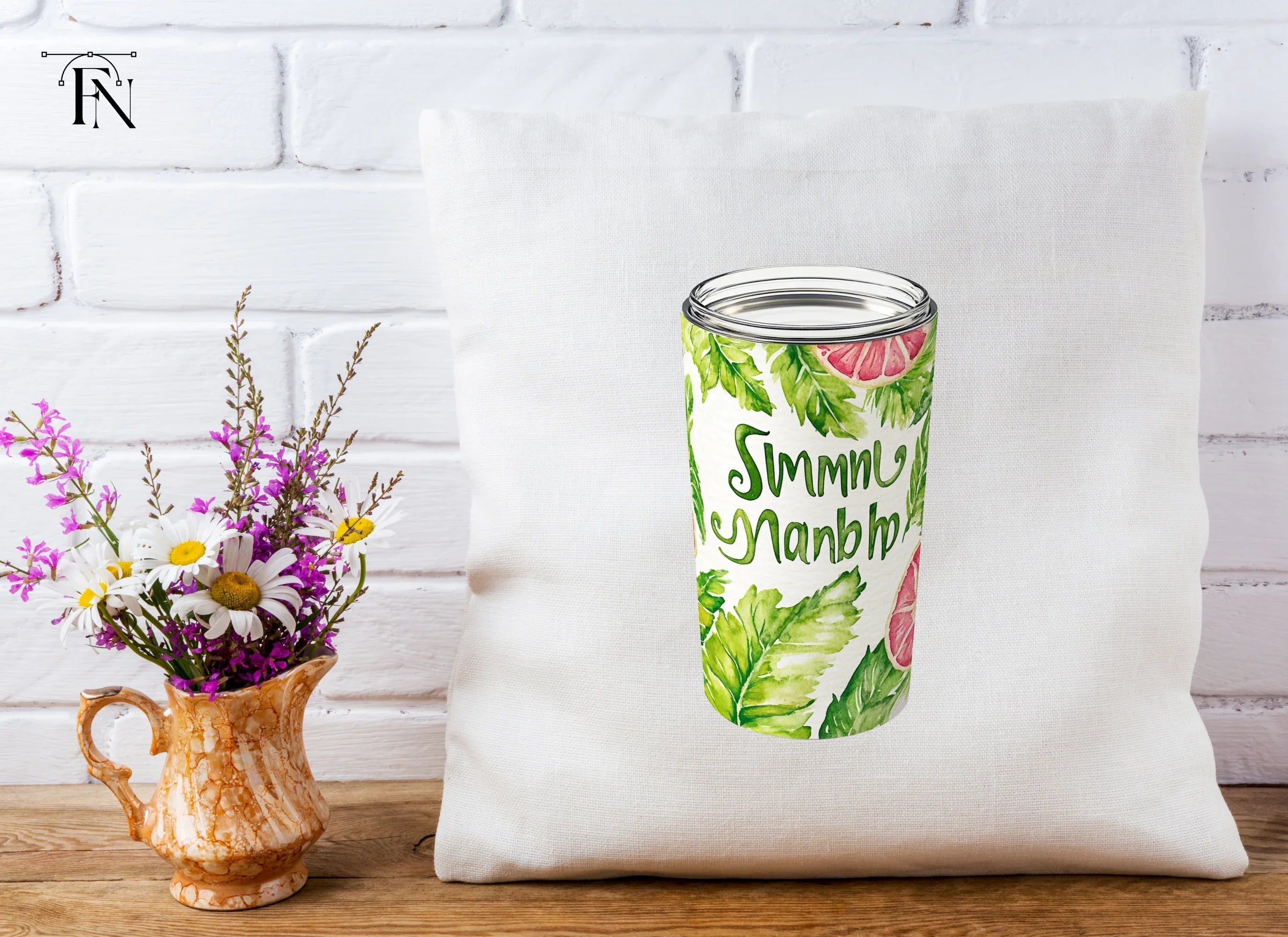 Summer Vibes Tumbler Clipart Bundle