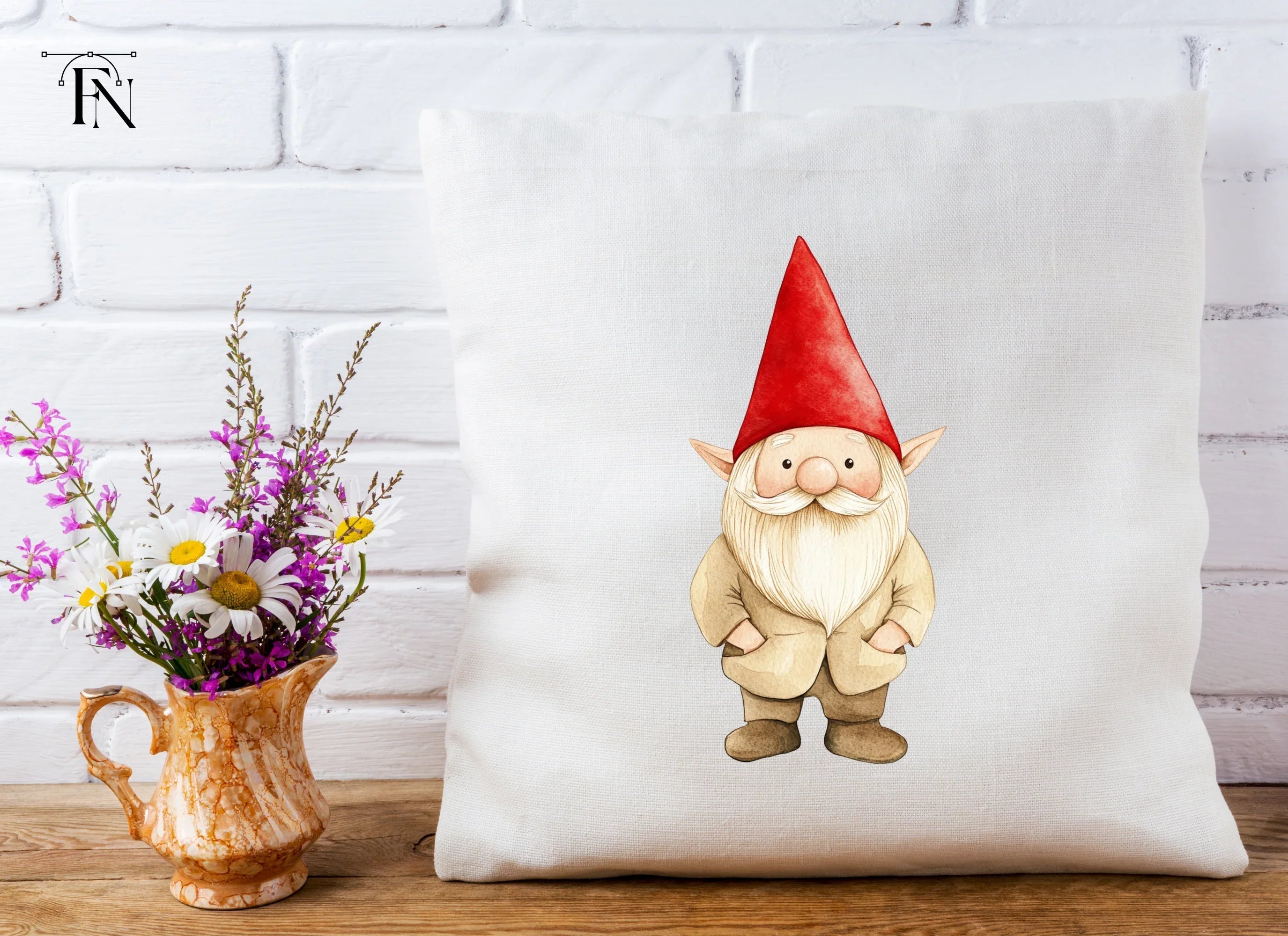 Cute Gnomes Clipart Bundle