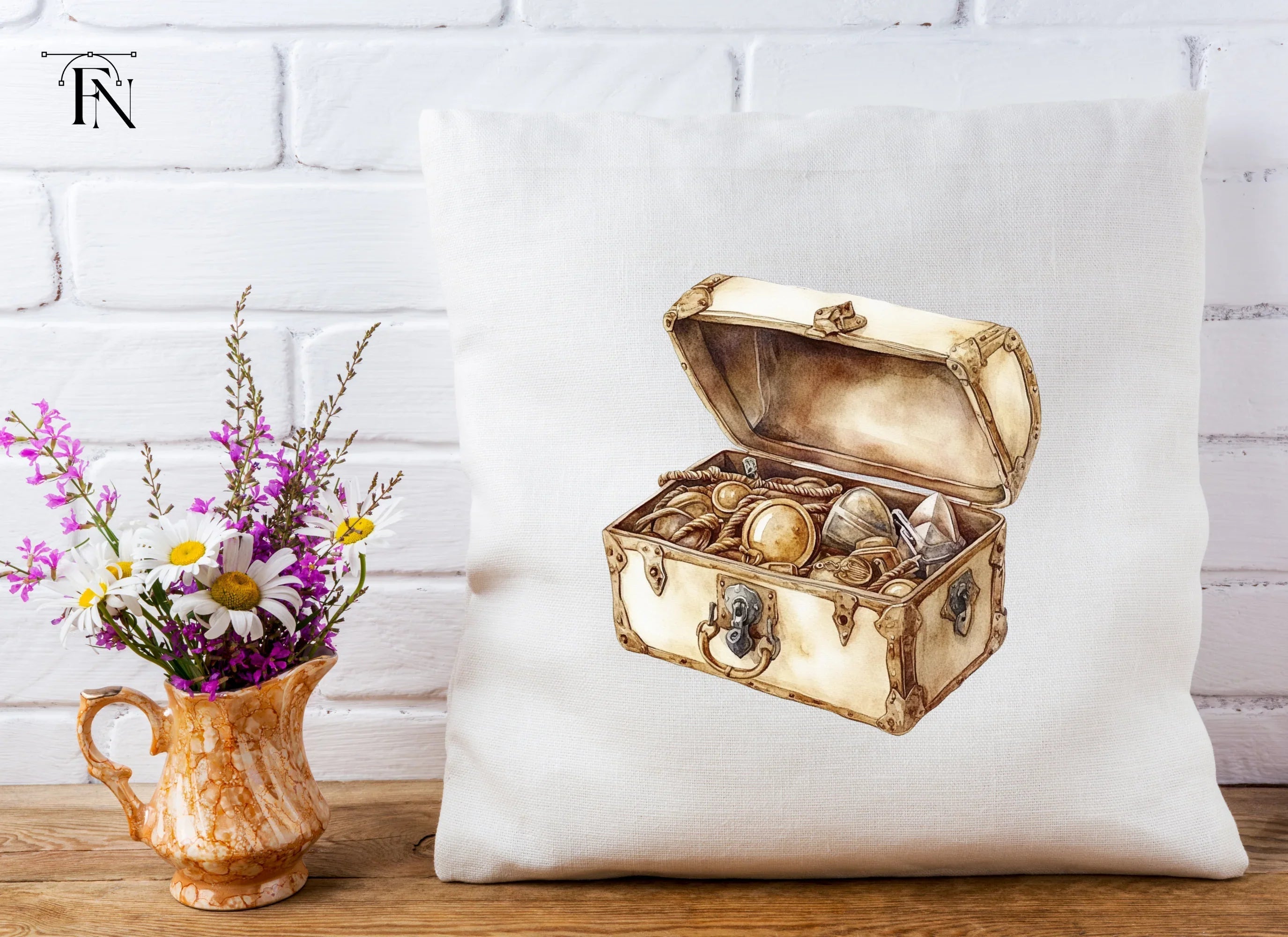 Open Treasure Chest Gold Clipart Bundle