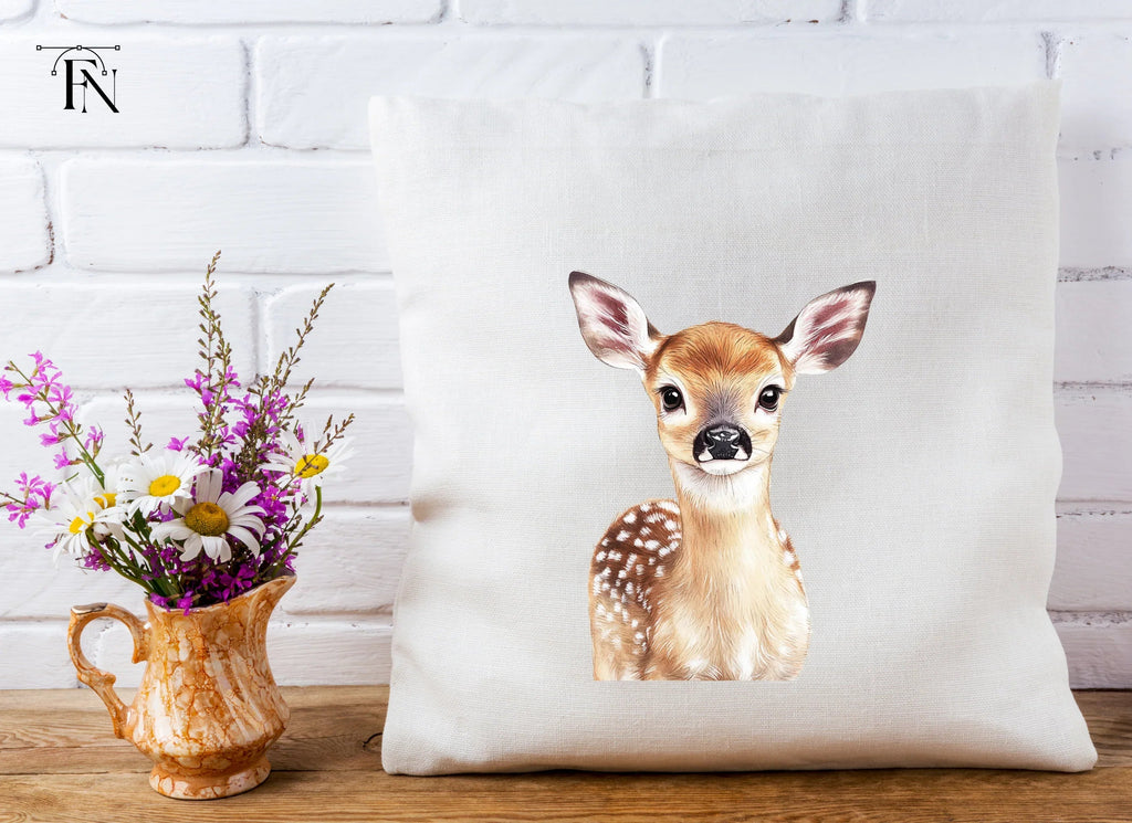 Cute Fawn Faces and Poses Clipart Bundle