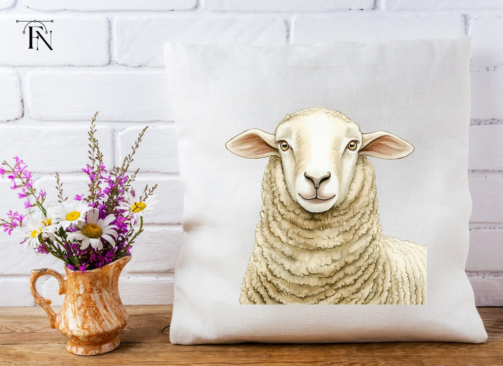 Cute Sheep Face Clipart Bundle