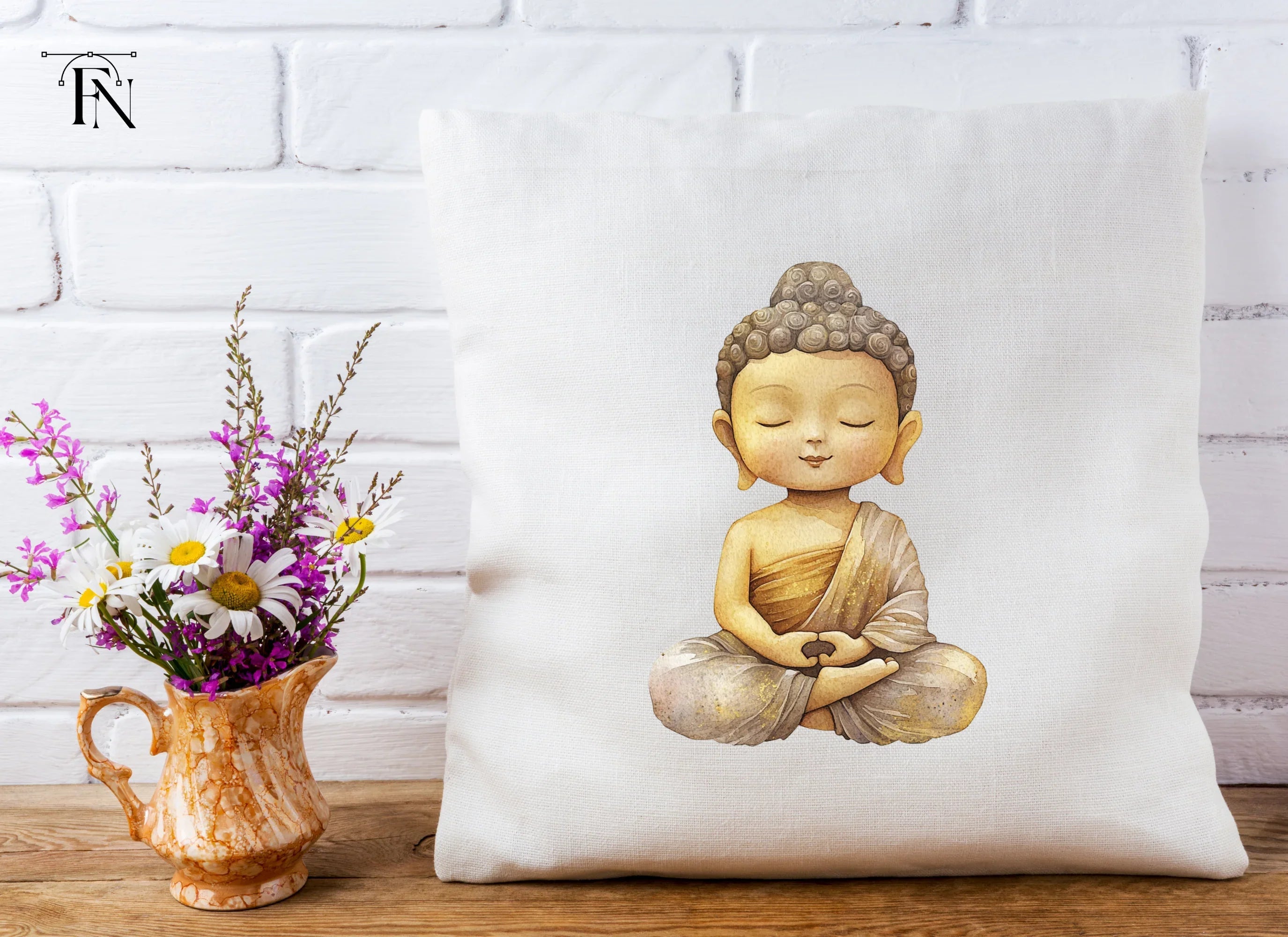 Cute Buddha Clipart Bundle