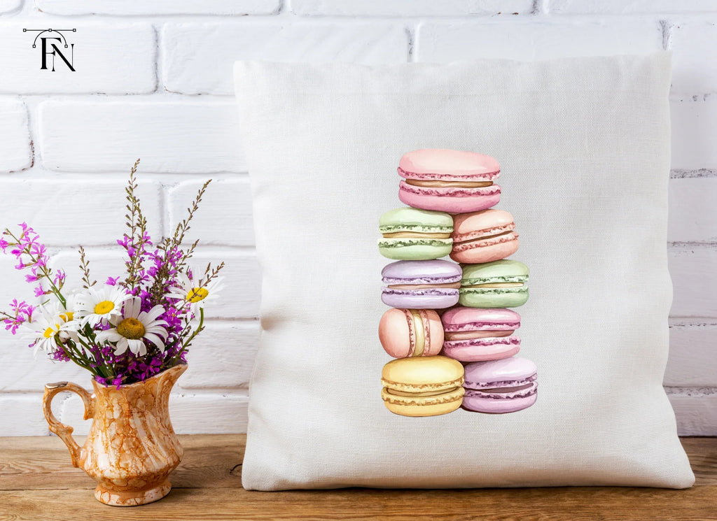 Colorful Macaron Tower Clipart Bundle