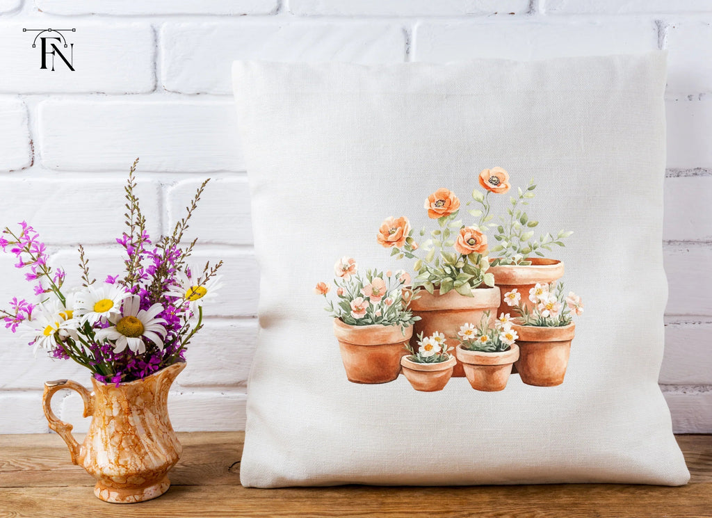 Potted Flowers Clipart Bundle