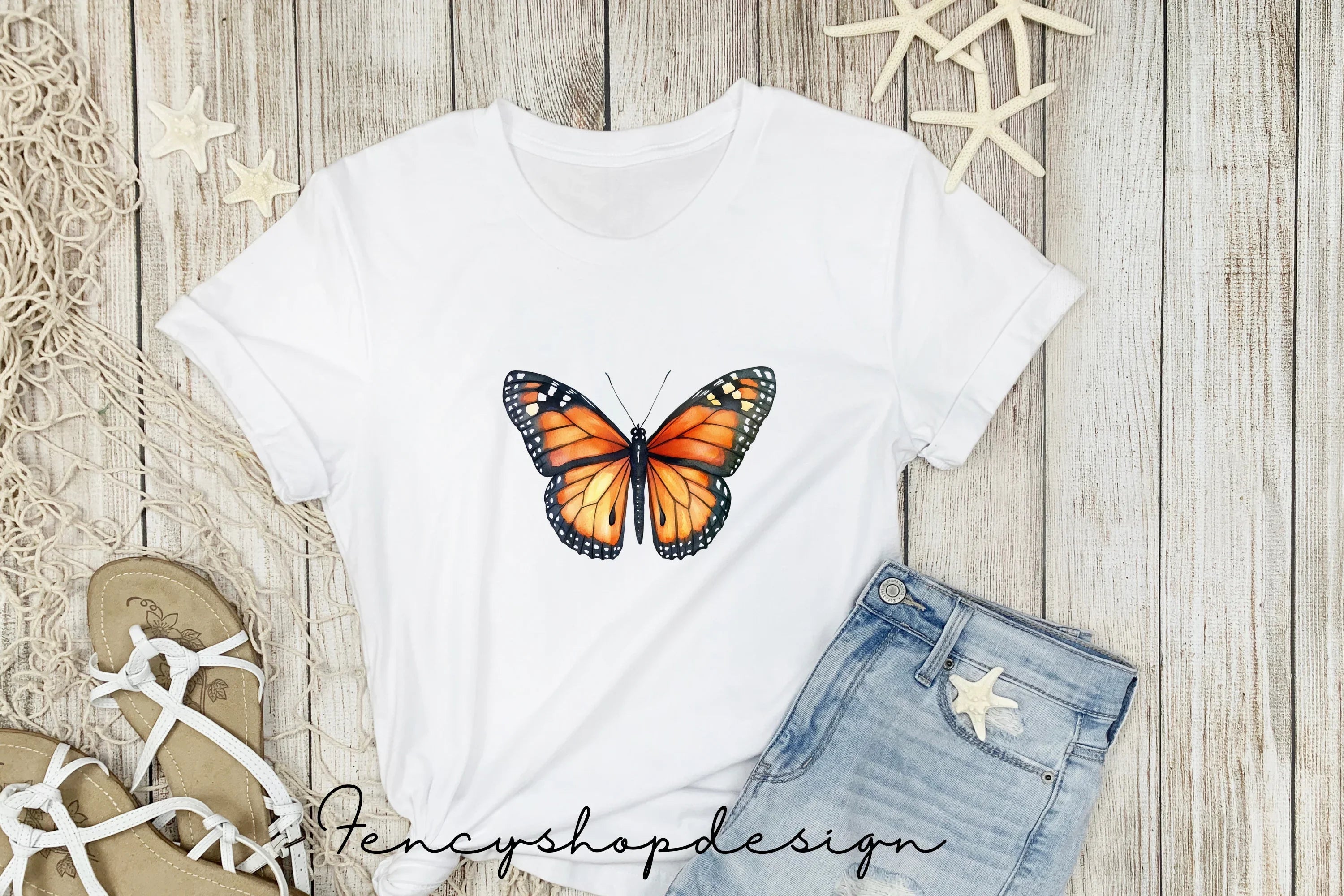 Monarch Butterfly Clipart Bundle