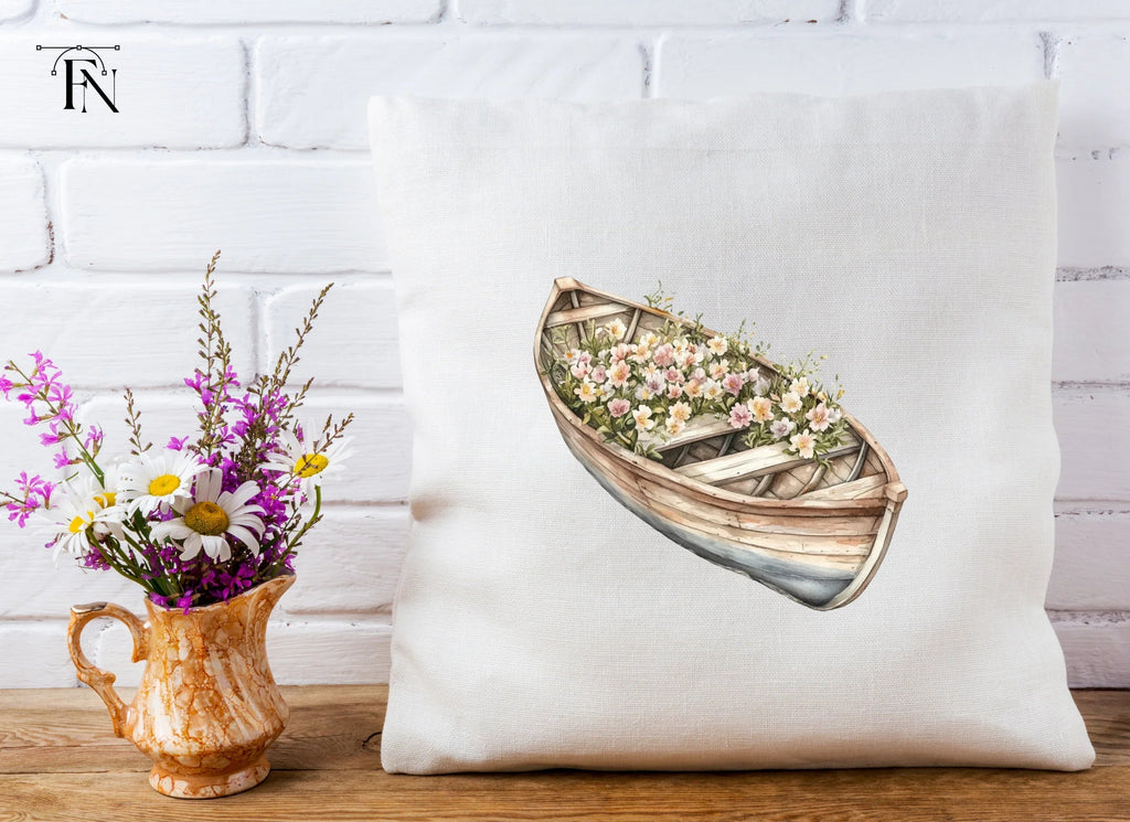 Floral Boat Clipart Bundle
