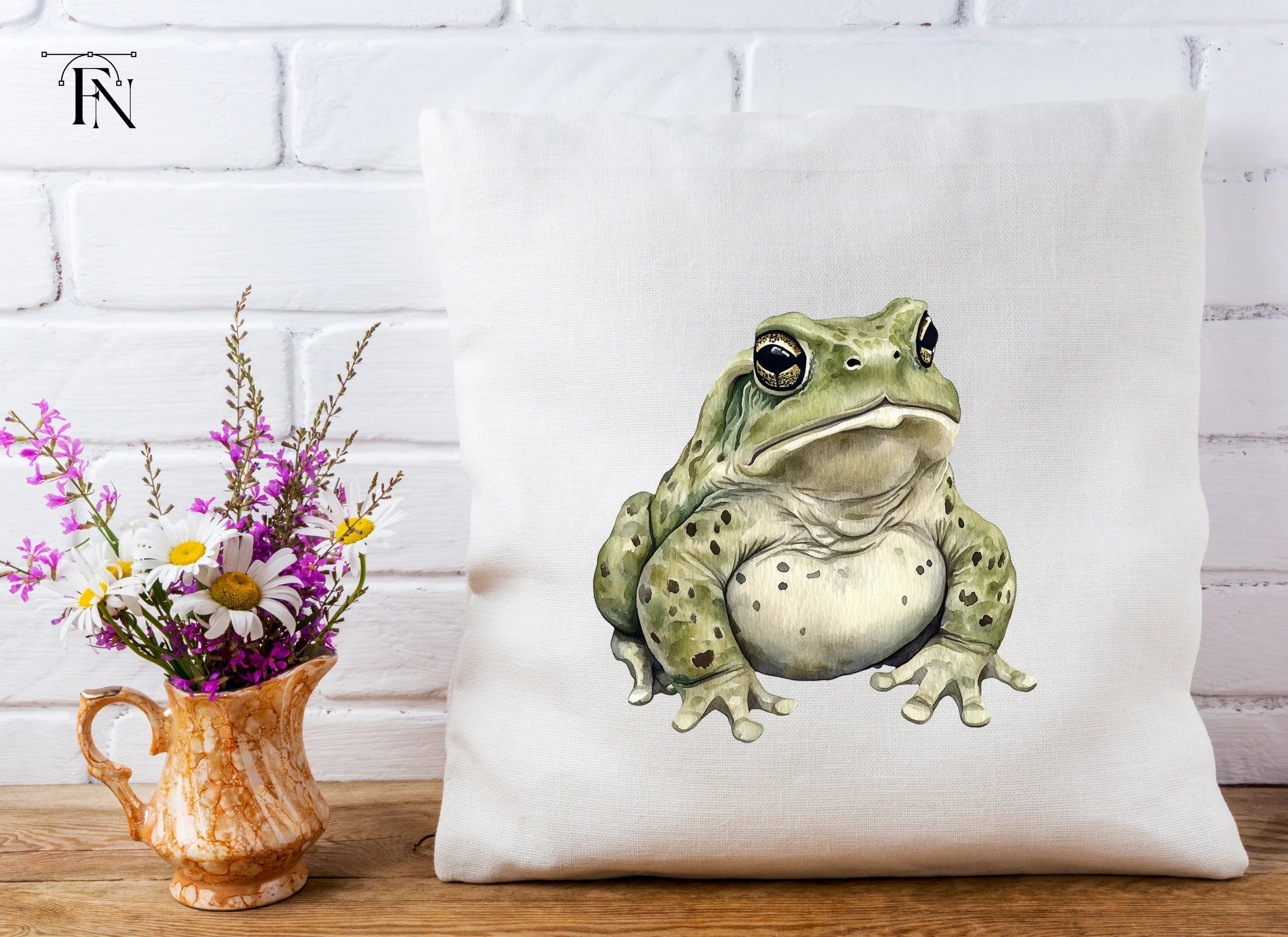 Green Toad Clipart Bundle
