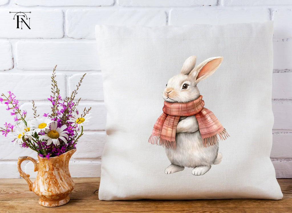 Warm Bunnies in Scarves Clipart Bundle