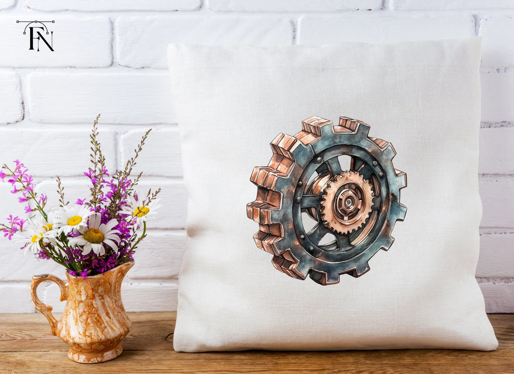 Rustic Steampunk Gear Clipart Bundle
