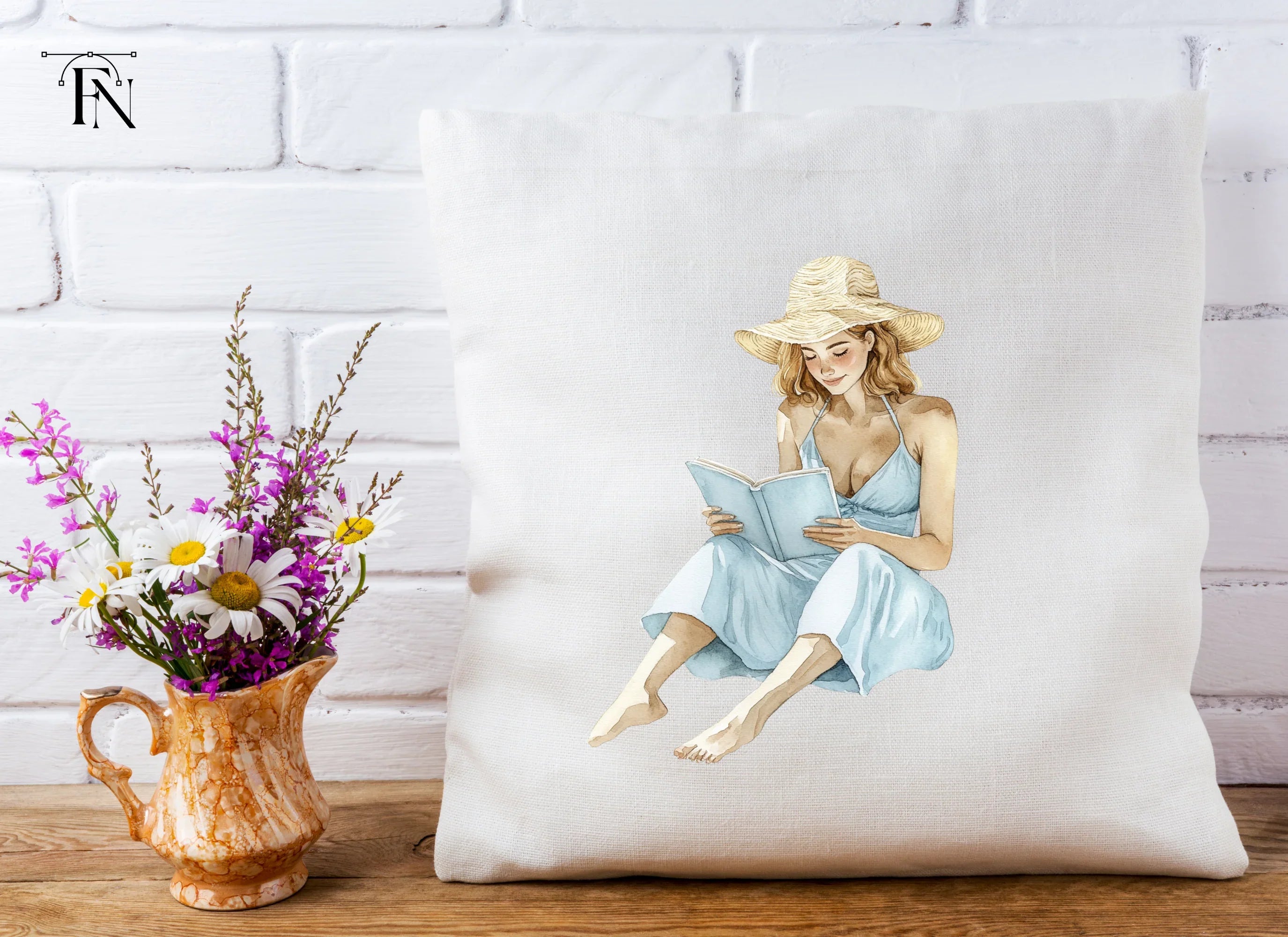 Women Reading Books Clipart Bundle