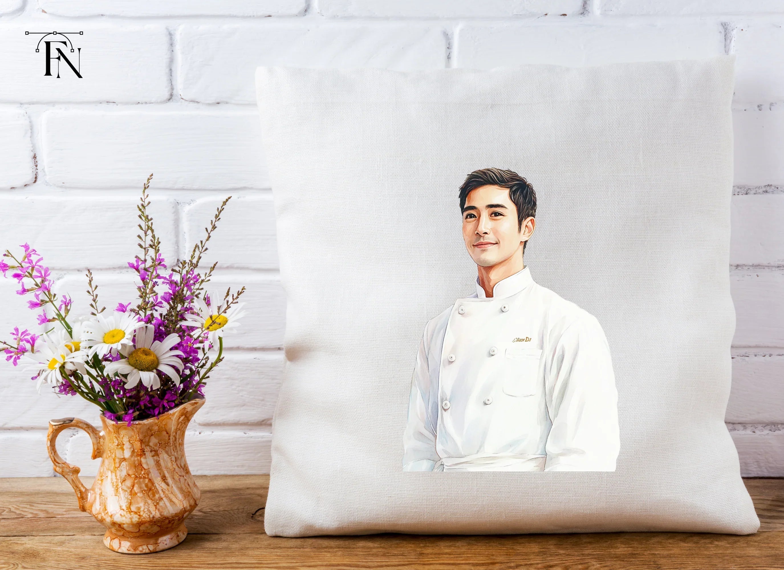 Smiling Male Chef Portrait Clipart Bundle