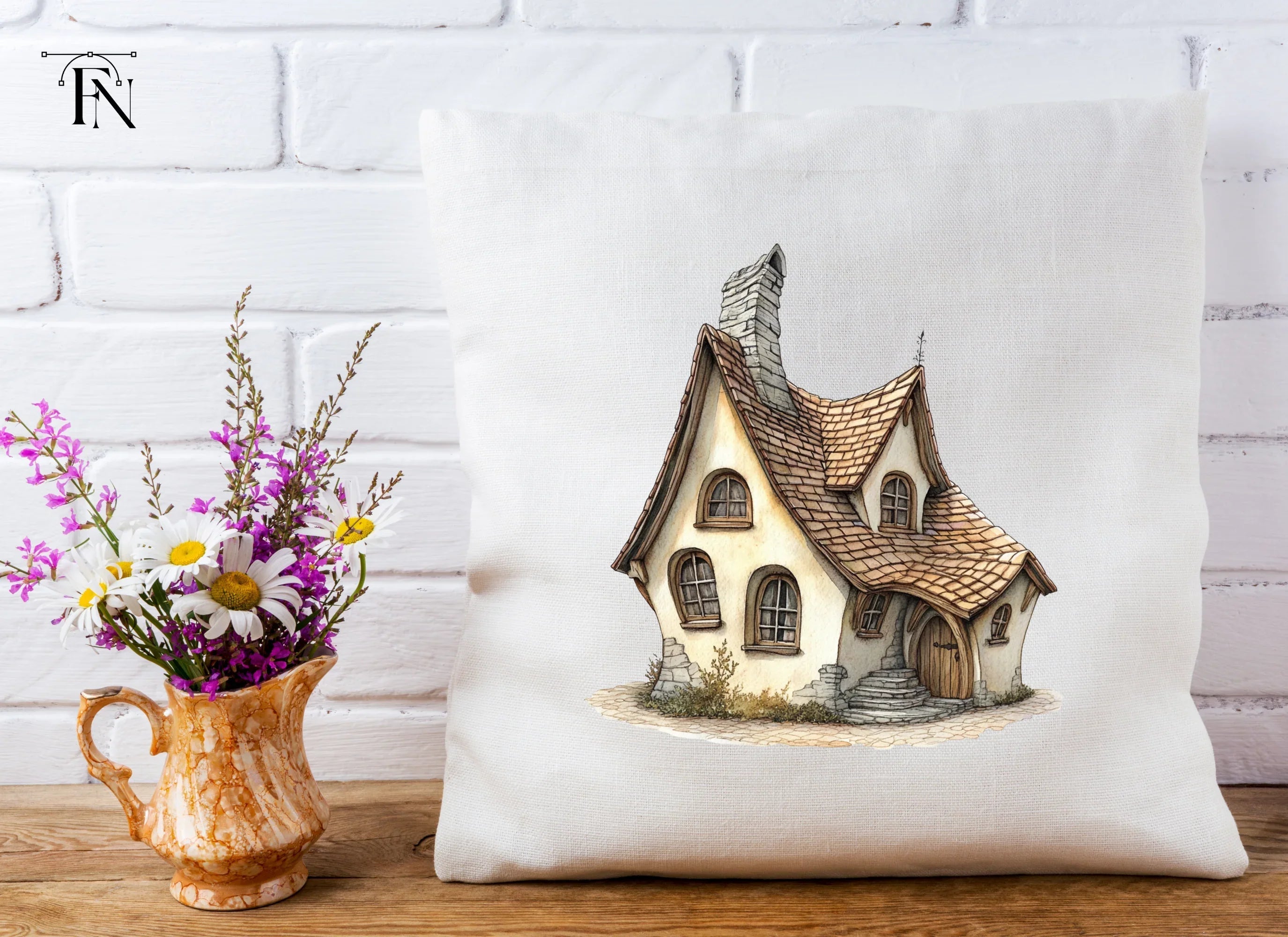 Charming Fantasy Cottage Clipart Bundle