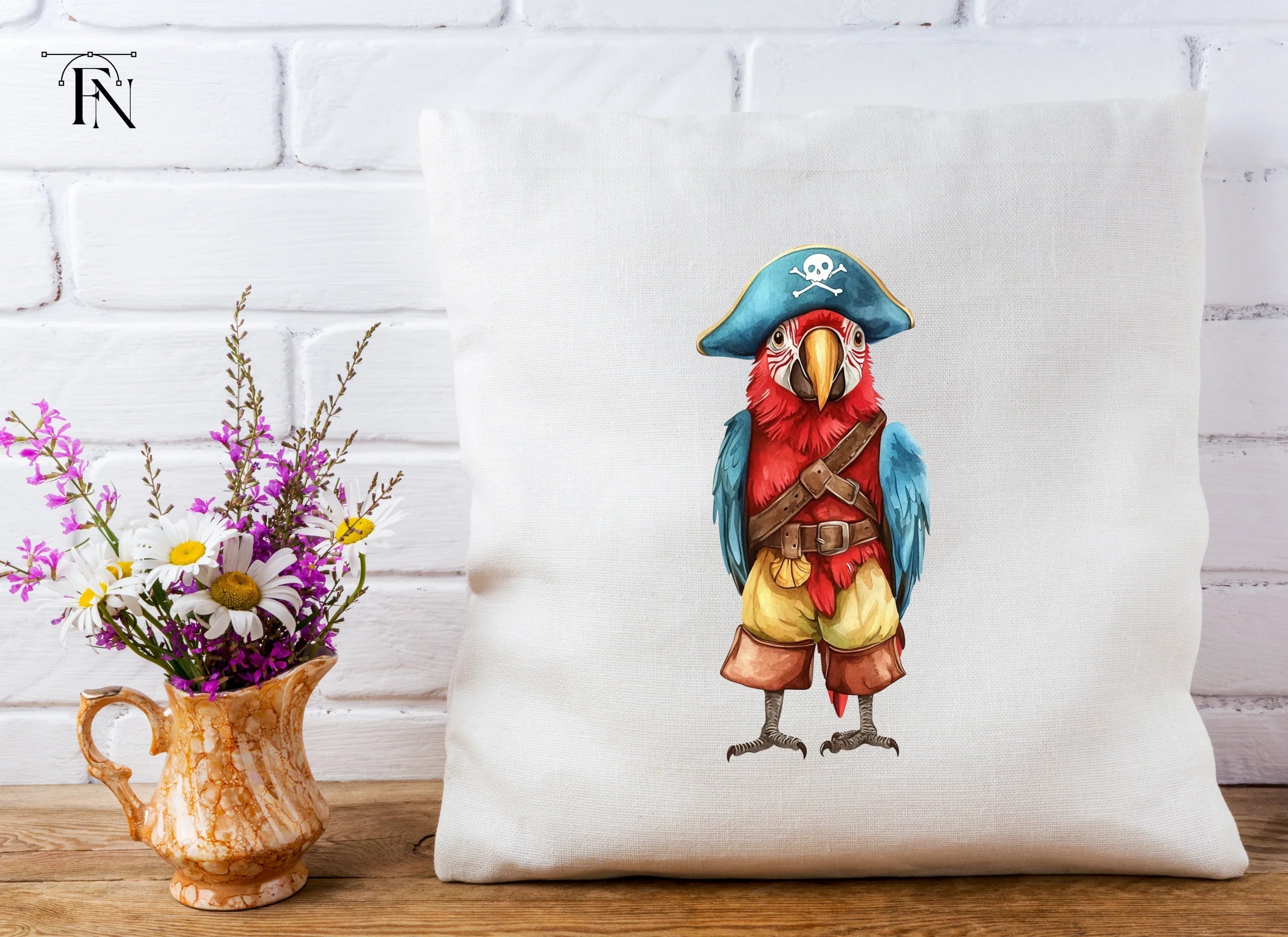 Pirate Parrot Clipart Bundle