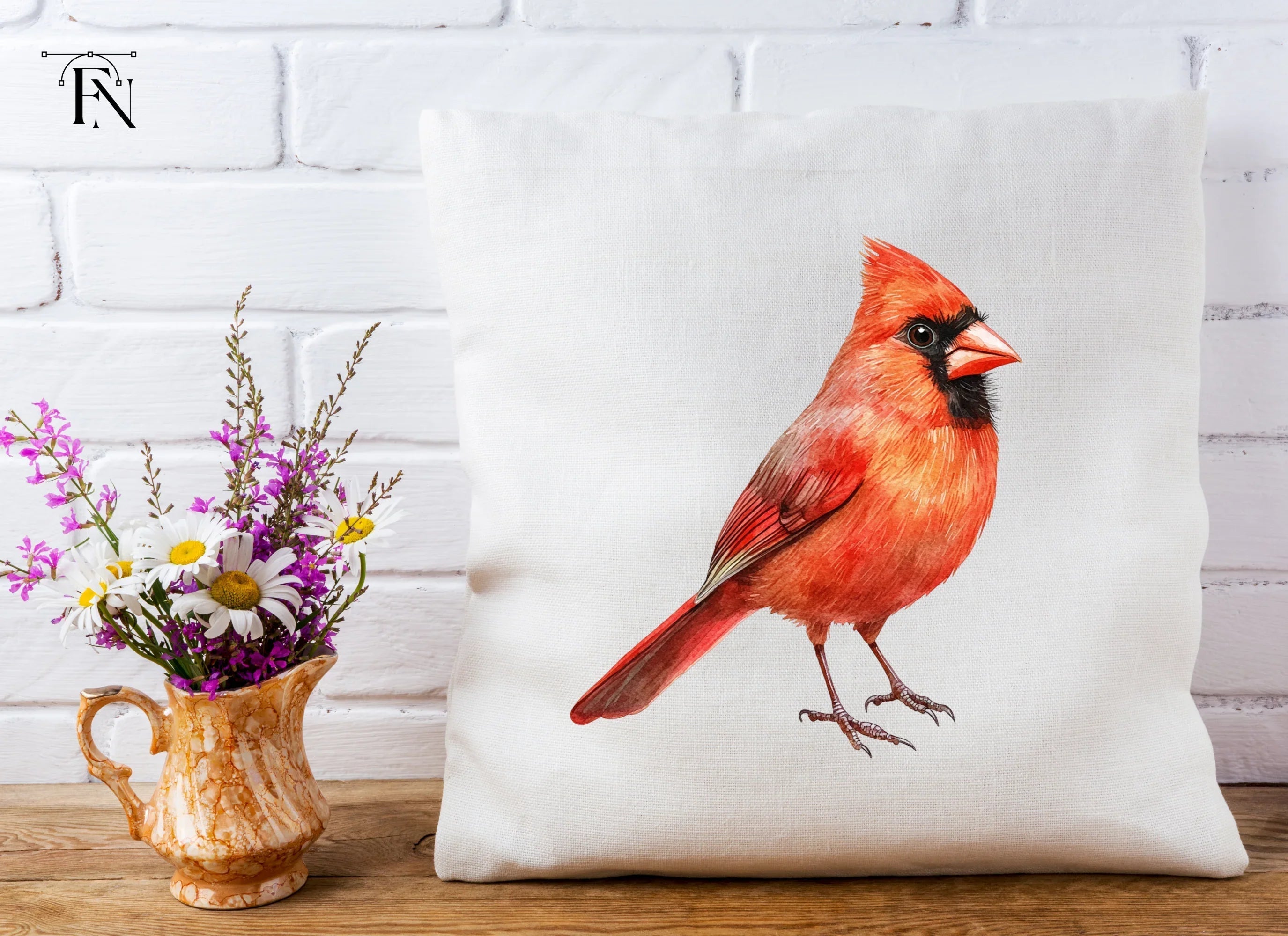 Vibrant Red Cardinal Bird Clipart Bundle