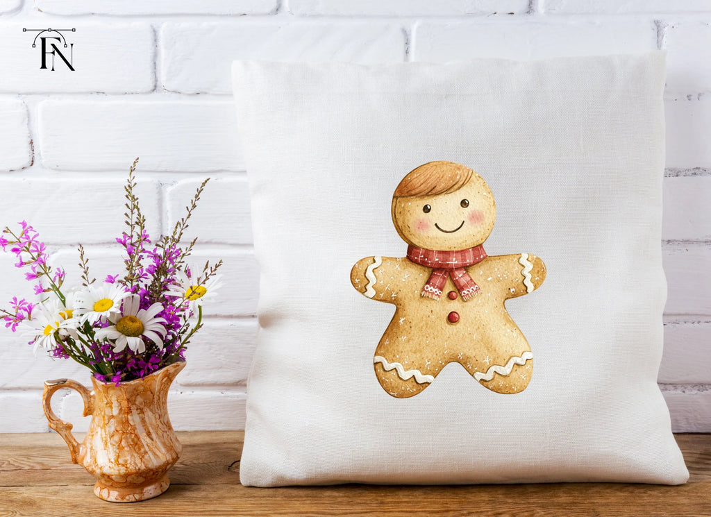 Gingerbread Man with Scarf Clipart Bundle