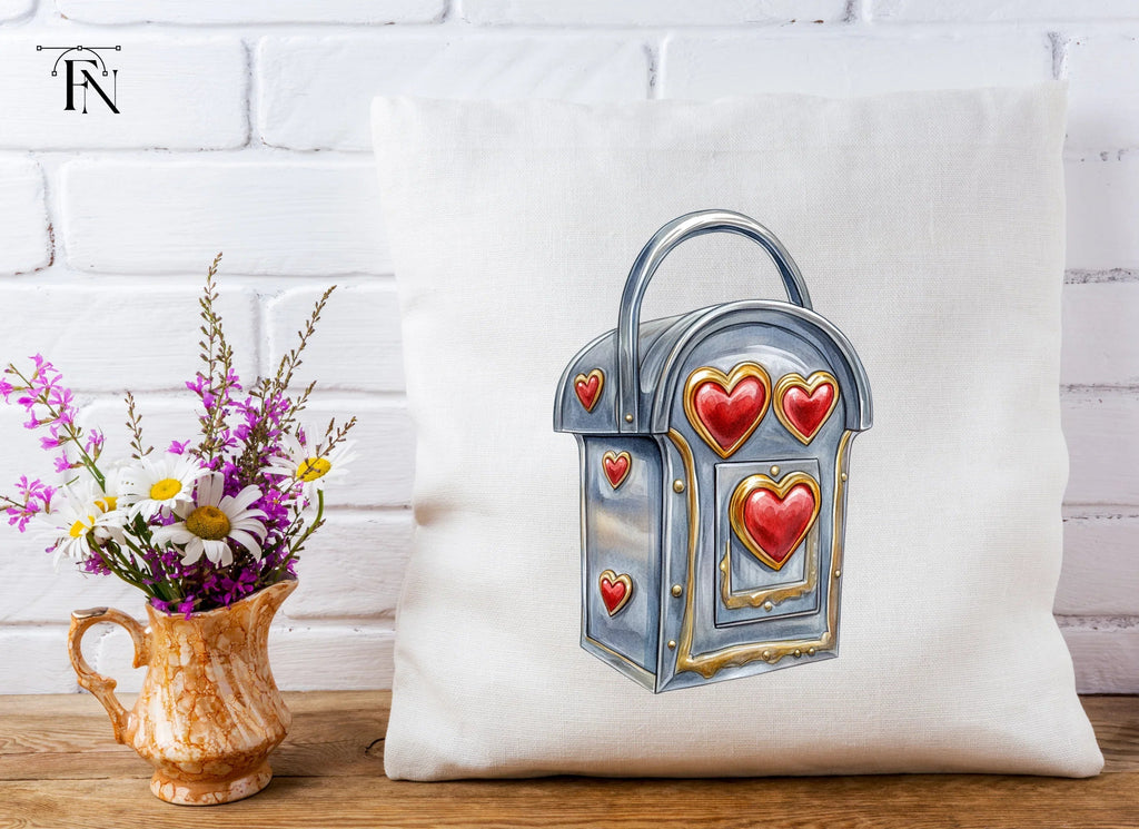 Steampunk Heart Mailbox Clipart Bundle