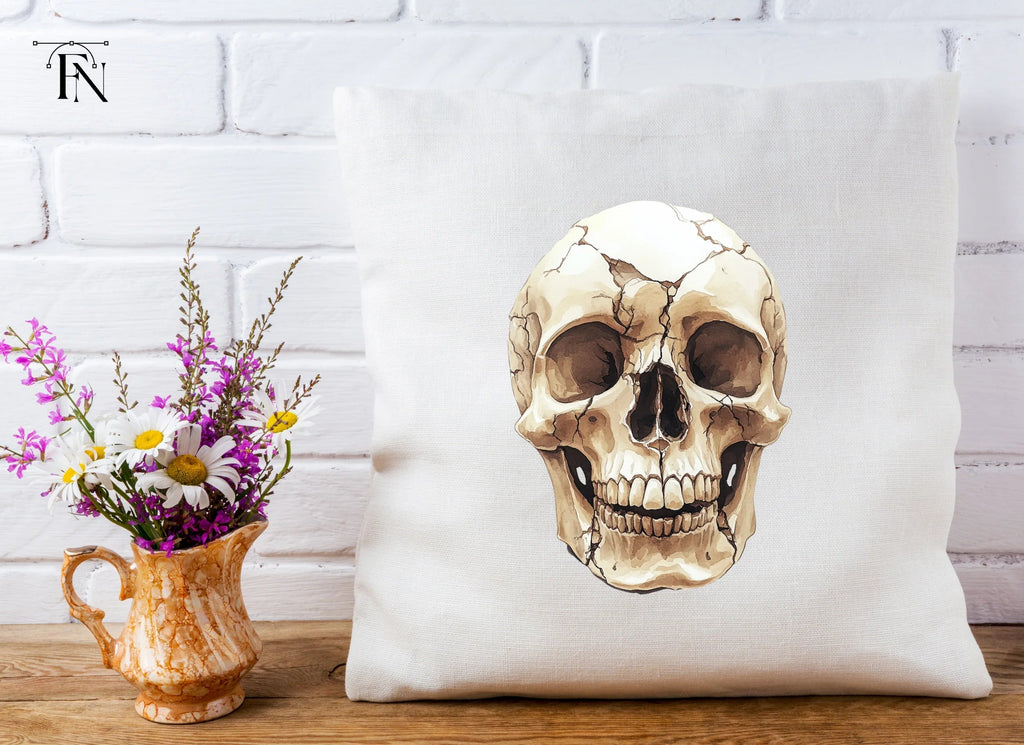 Cracked Human Skull Clipart Bundle