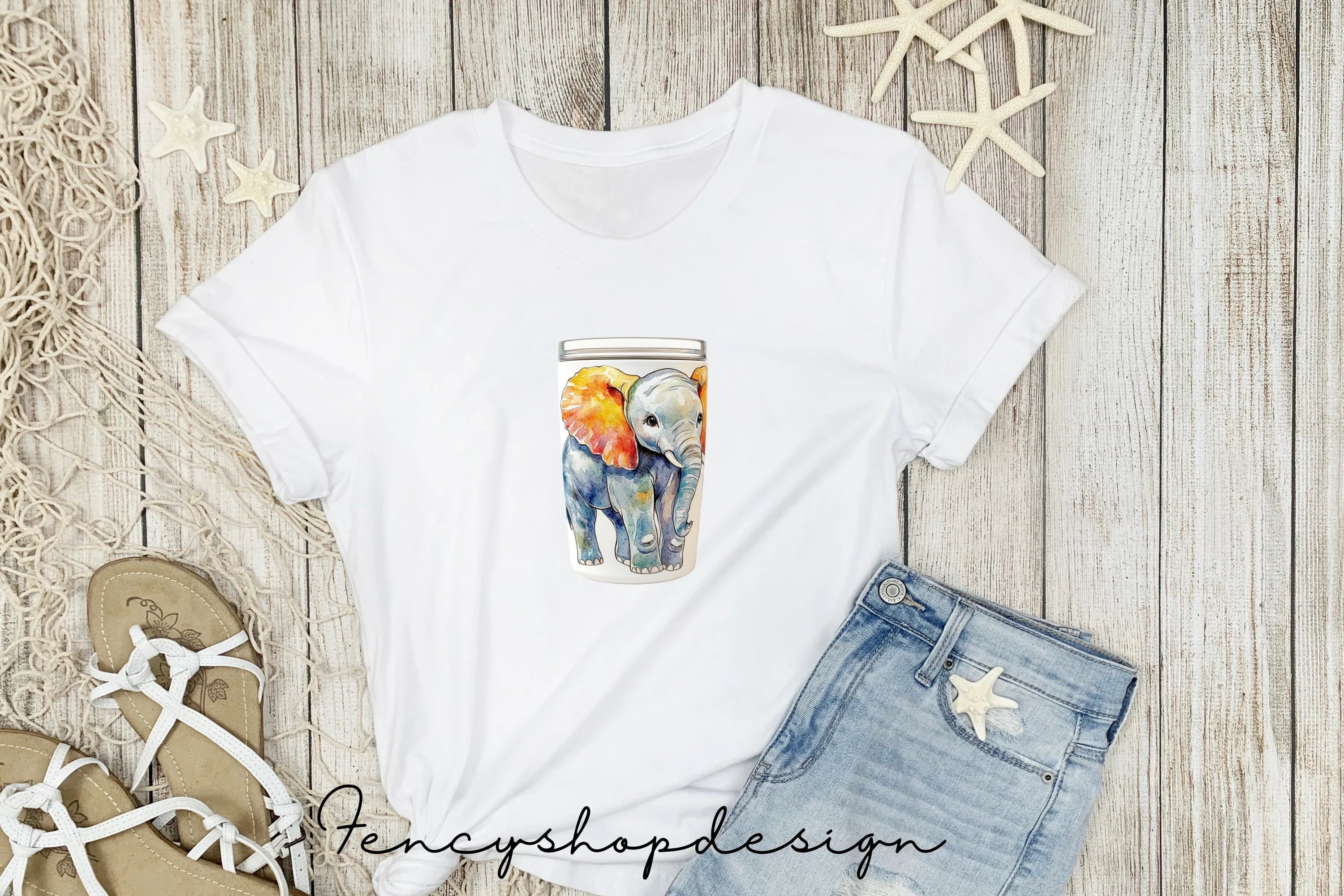 Cute Elephant Jar Clipart Bundle