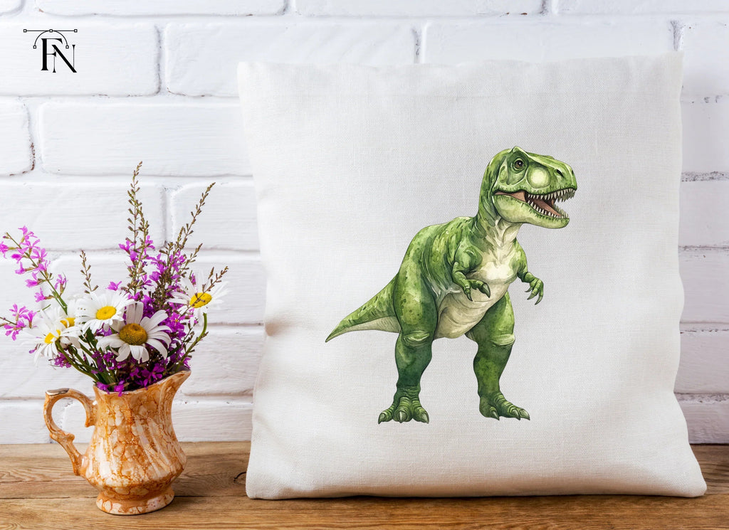 Green Rex Dinosaur Clipart Bundle