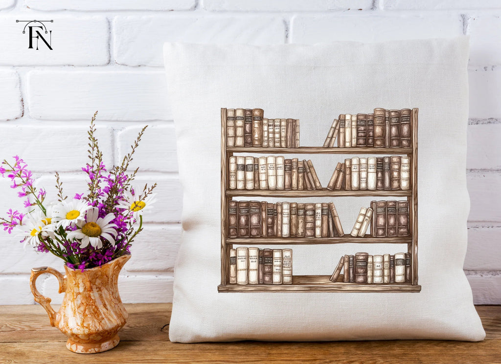 Vintage Bookshelf Clipart Bundle