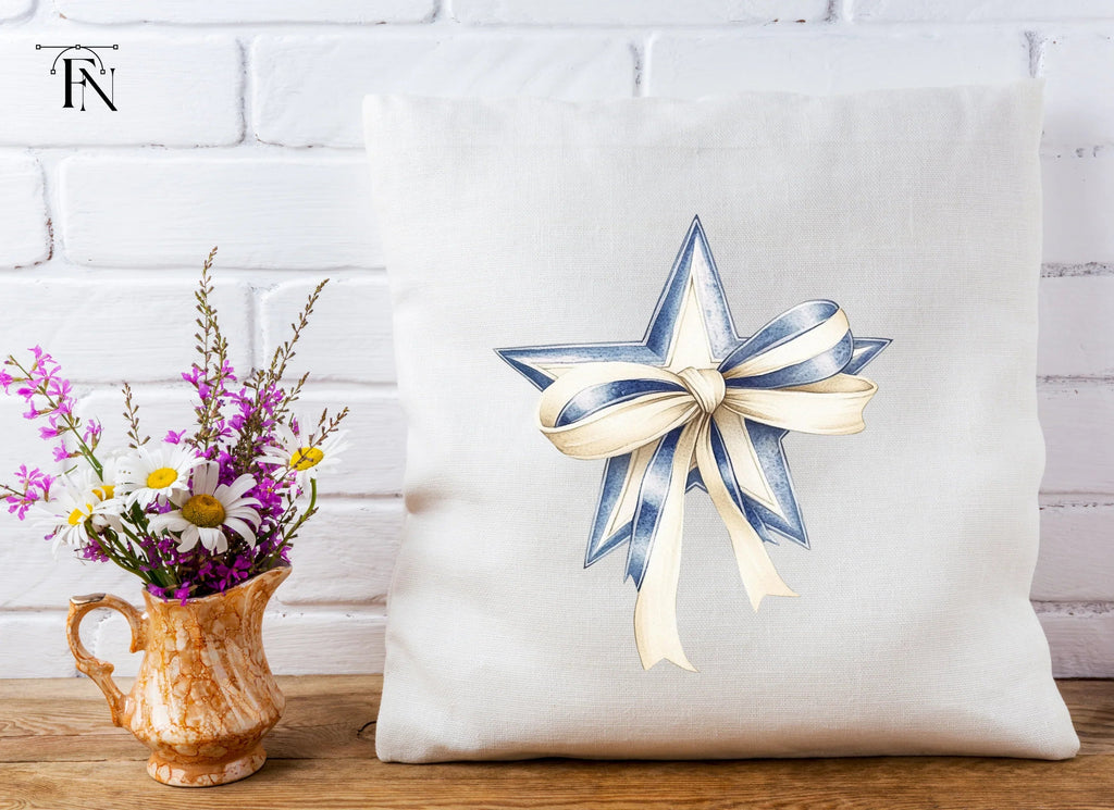 Decorative Star with Ribbon Clipart Bundle