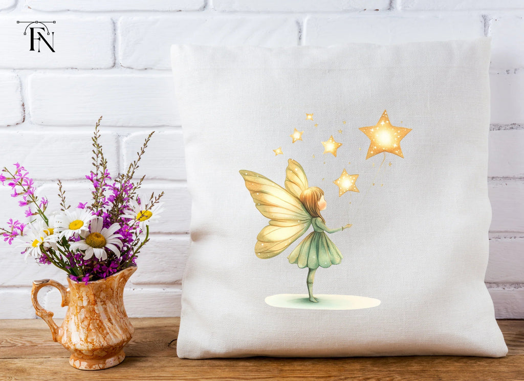 Fairy Holding Star Wand Clipart Bundle