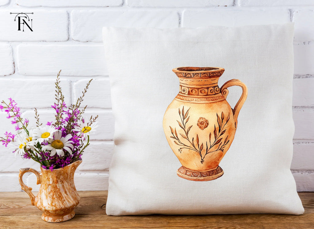 Vintage Ceramic Pitcher Clipart Bundle