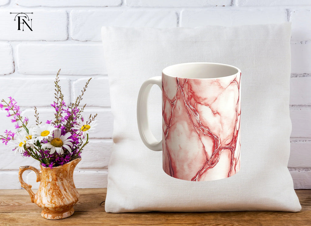 Red Marble Pattern Clipart Bundle