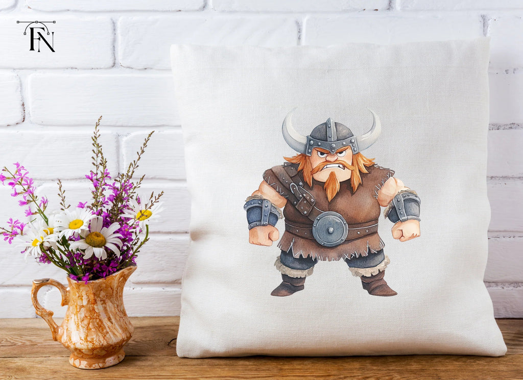 Chubby Viking Warrior Clipart Bundle
