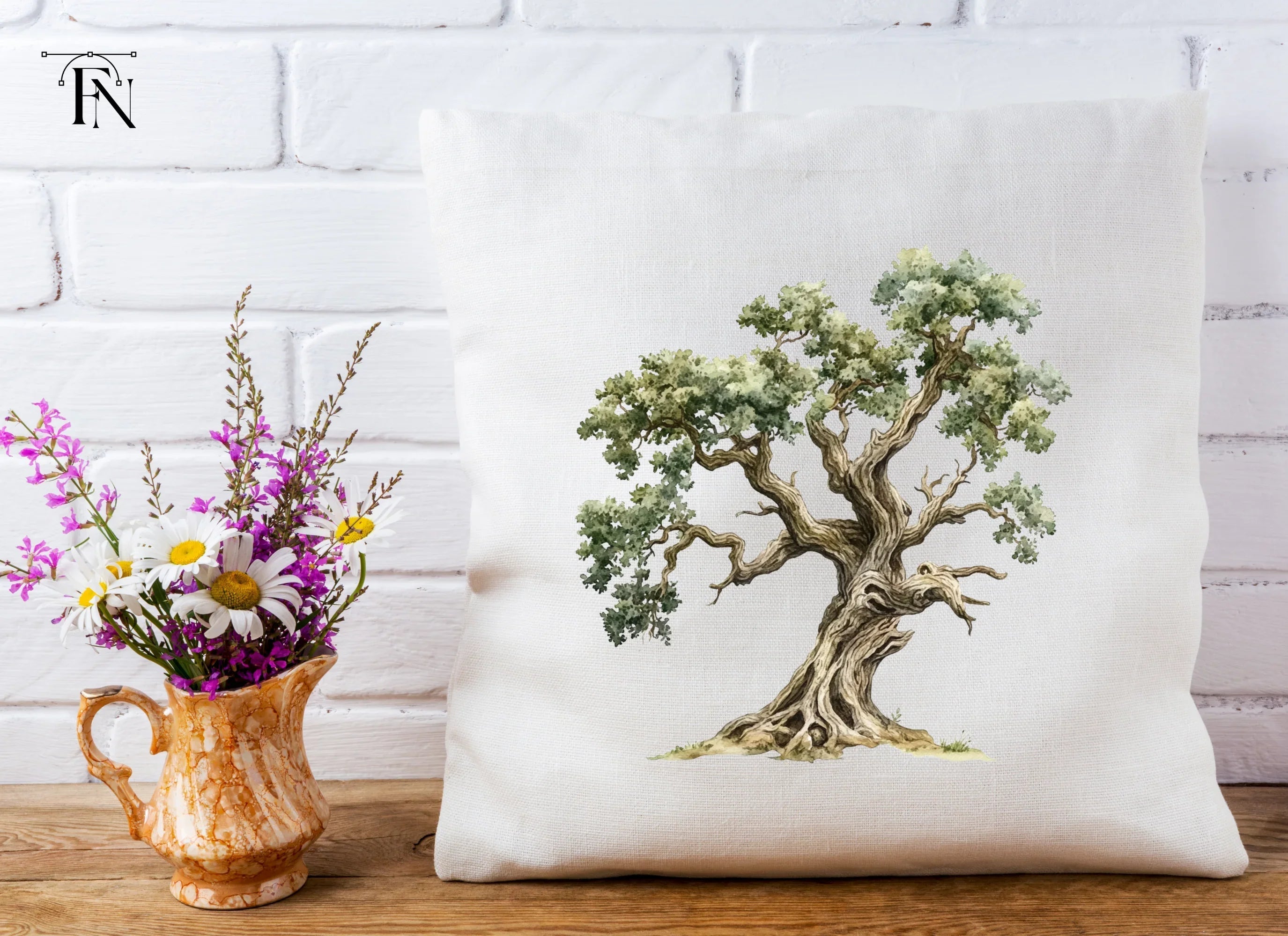 Ancient Oak Tree Clipart Bundle