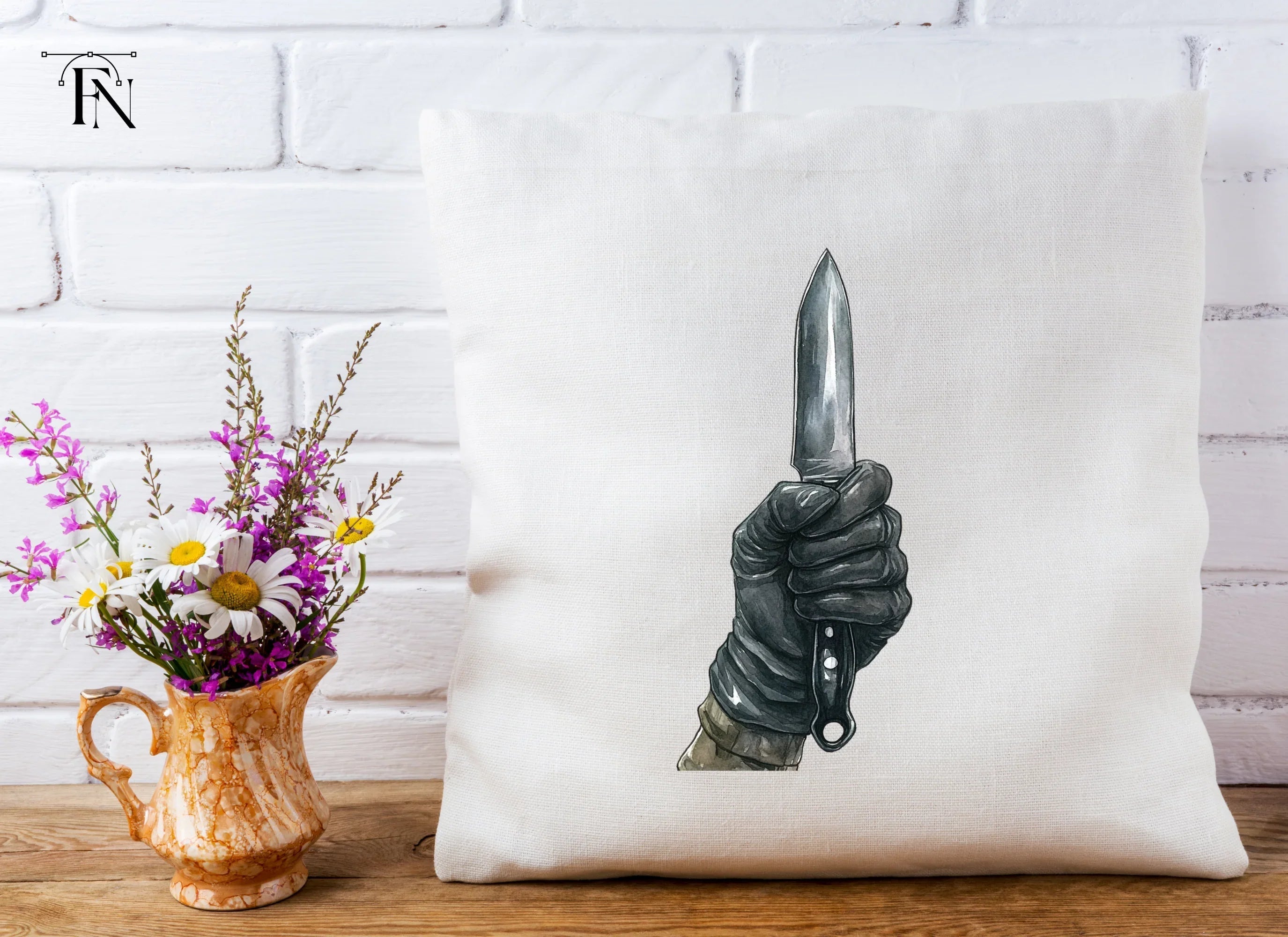 Gloved Hands Holding Daggers Clipart Bundle