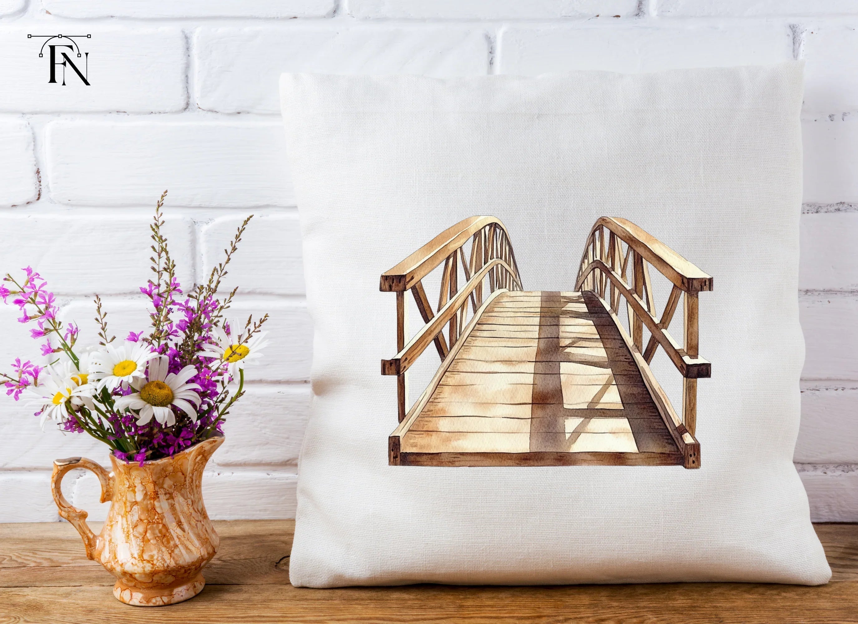 Wooden Bridge Clipart Bundle