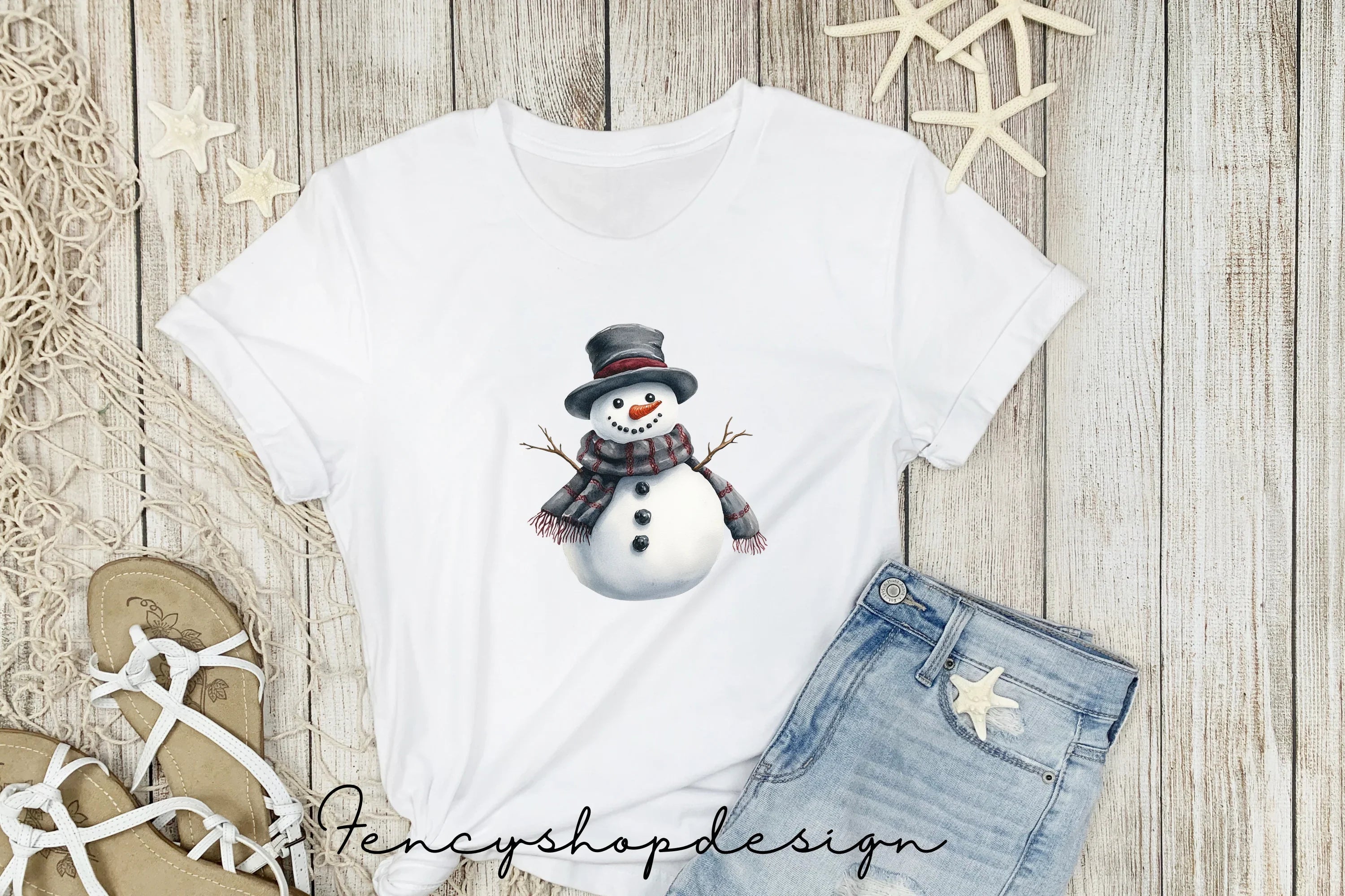 Charming Snowmen Clipart Bundle