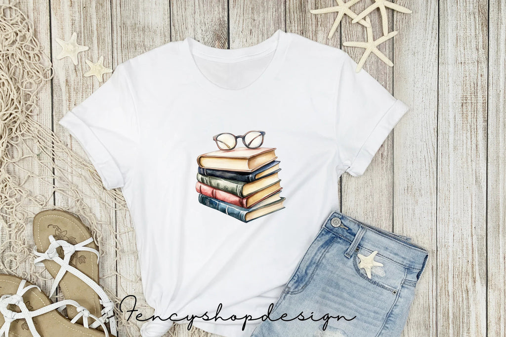 Books Reading Girl Clipart Bundle