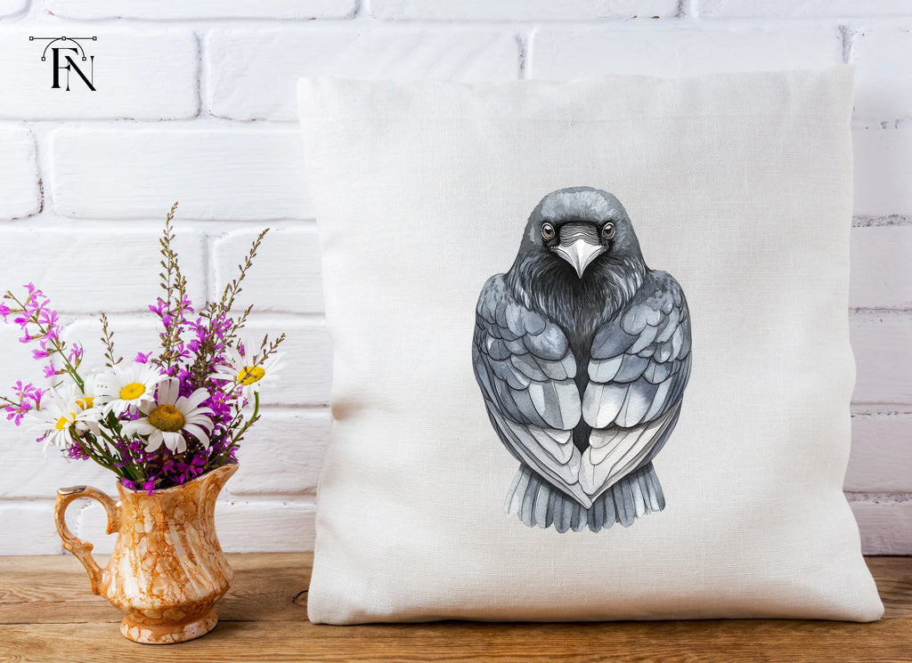 Front Facing Crow Clipart Bundle