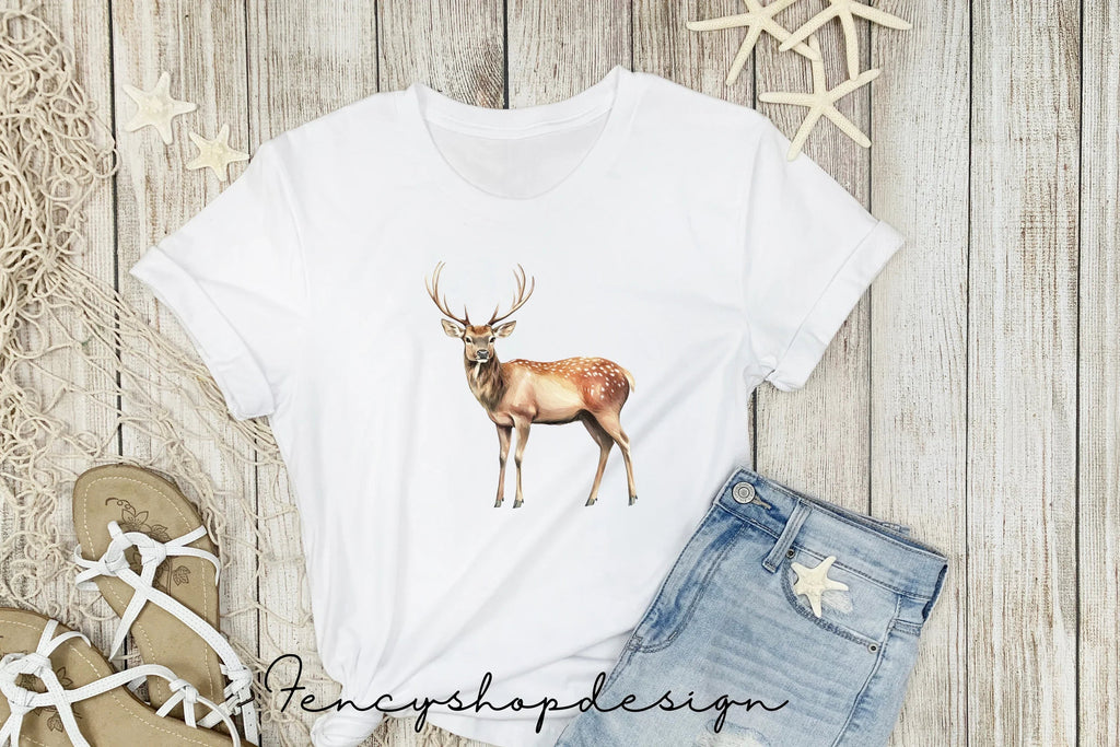 Majestic Realistic Deer Clipart Bundle
